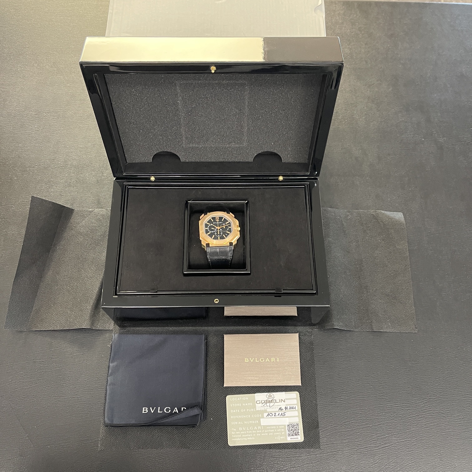 Bvlgari - Octo Velocissimo Chronograph - NEUWARE - FULLSET 2021 - Ref. 102115