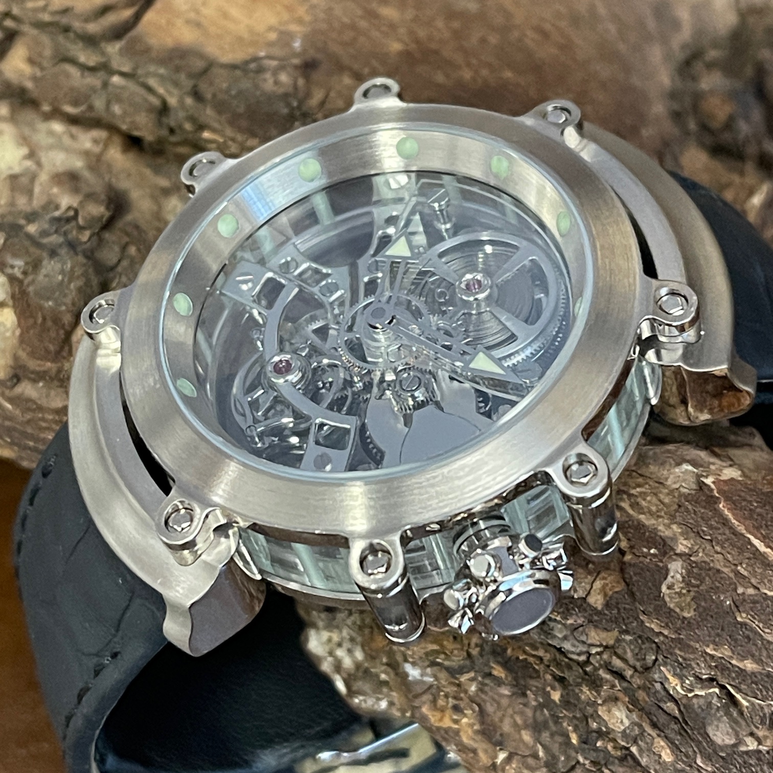 Bulgari - Gérald Genta Skeleton Tourbillon - Limited 25 St. - Ref. GG53/101830 - FULL SET 2010