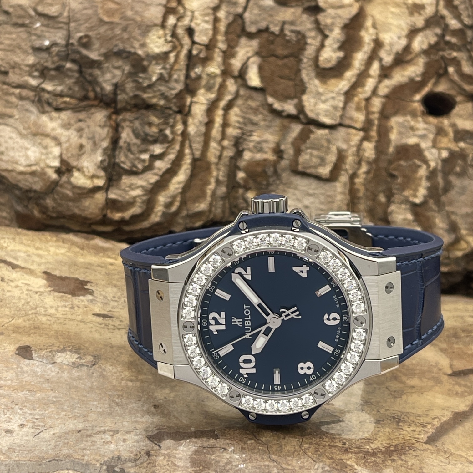 Hublot - Big Bang Blue Diamonds - NEUWARE - FULLSET - Ref. 457.NX.7170.NX