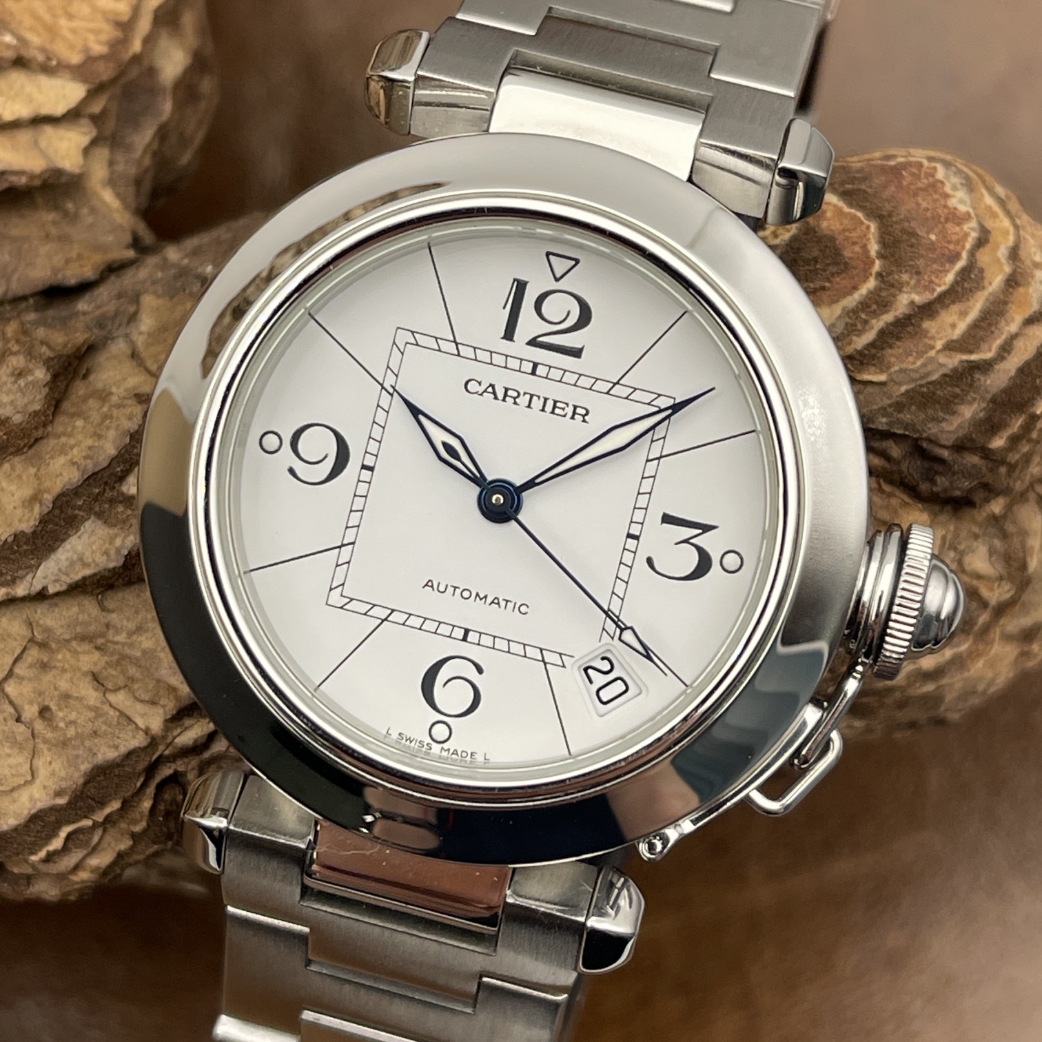 Cartier - Pasha C Edelstahl - FULLSET 2008 deutsch - Ref. W31074M7