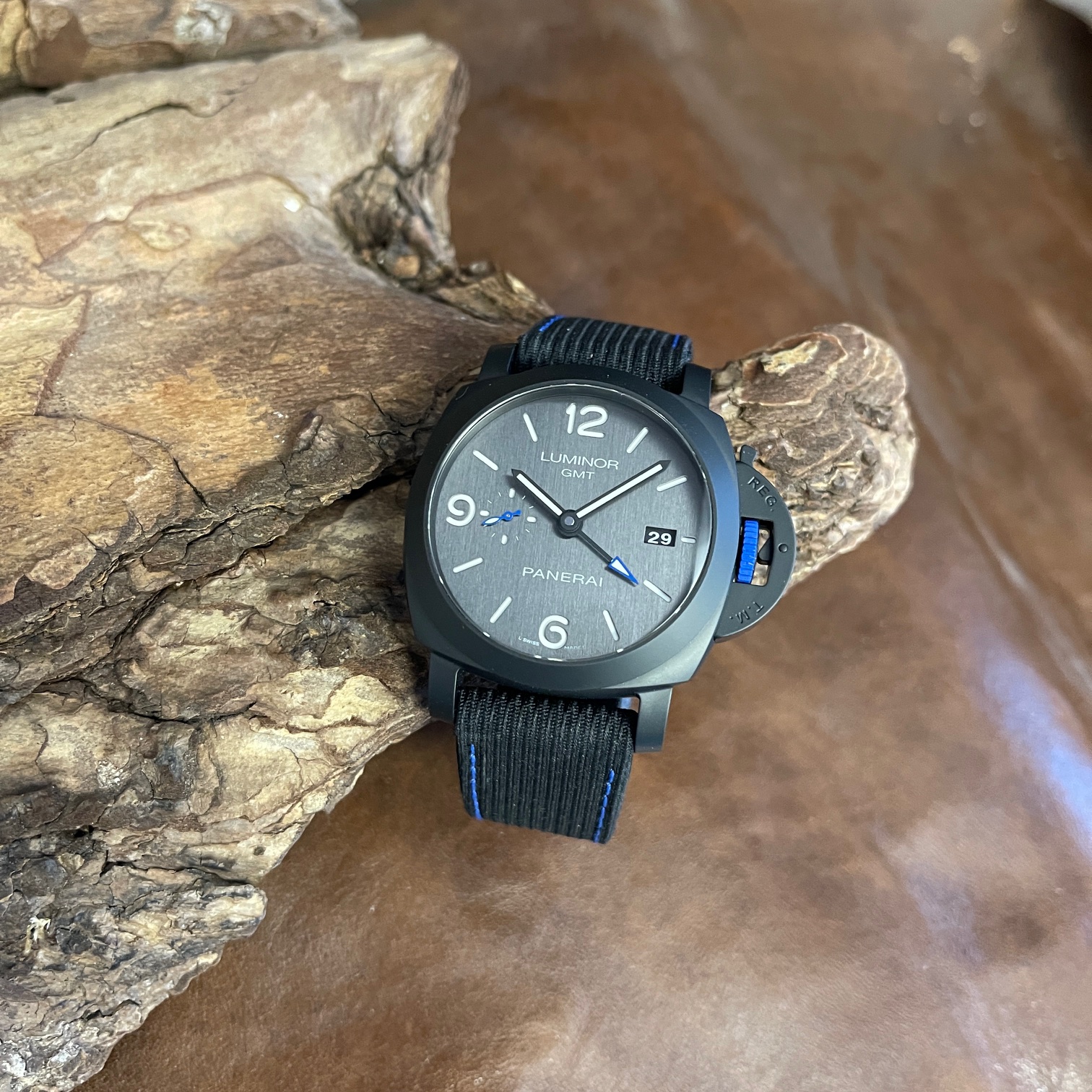 Panerai - Luminor GMT PAM01176 - FULLSET 2022 - Ref. OP7387 BUCHERER BLUE