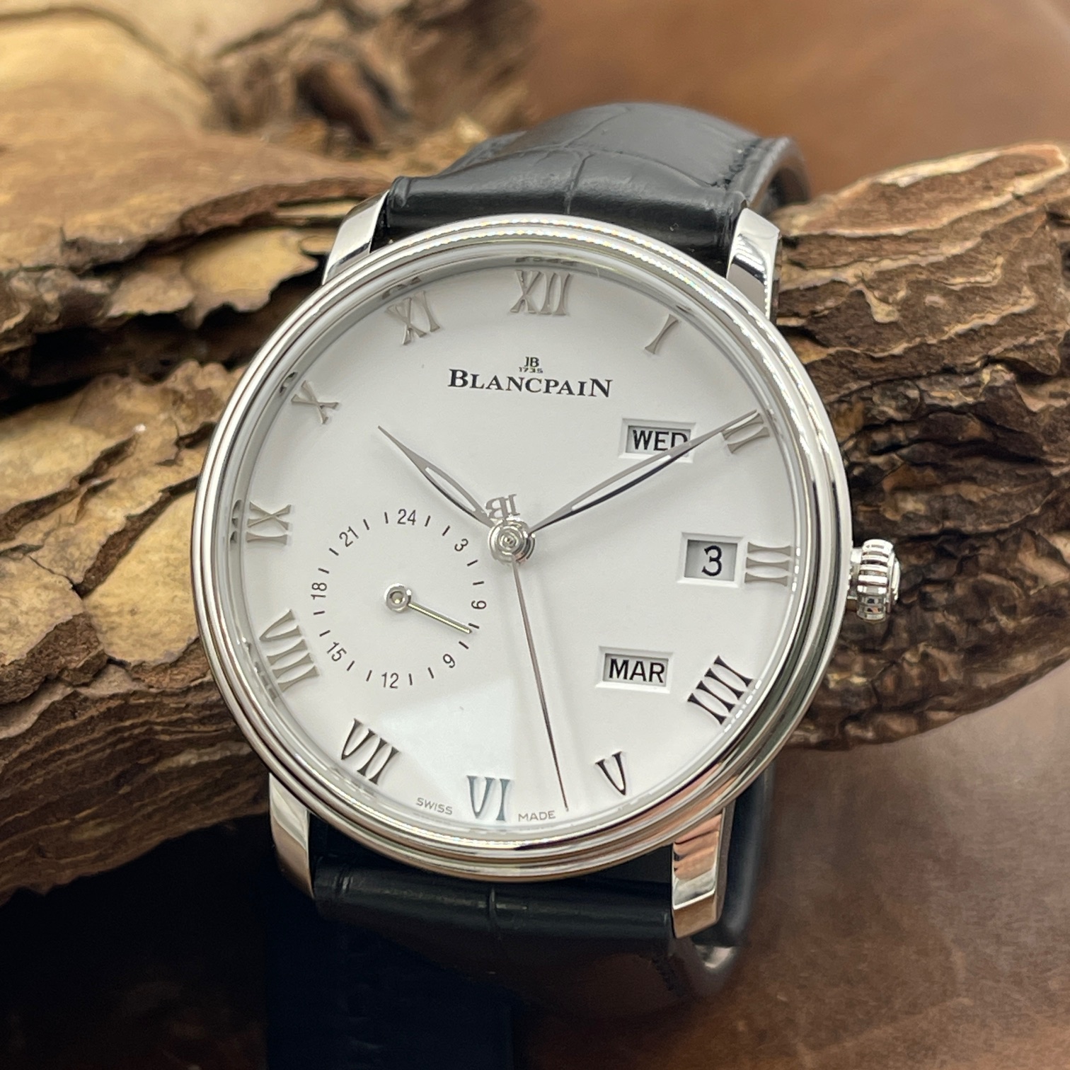 Blancpain - Villeret Quantieme Annuel GMT - NEUWARE - FULLSET - Ref. 6670-1127-55B