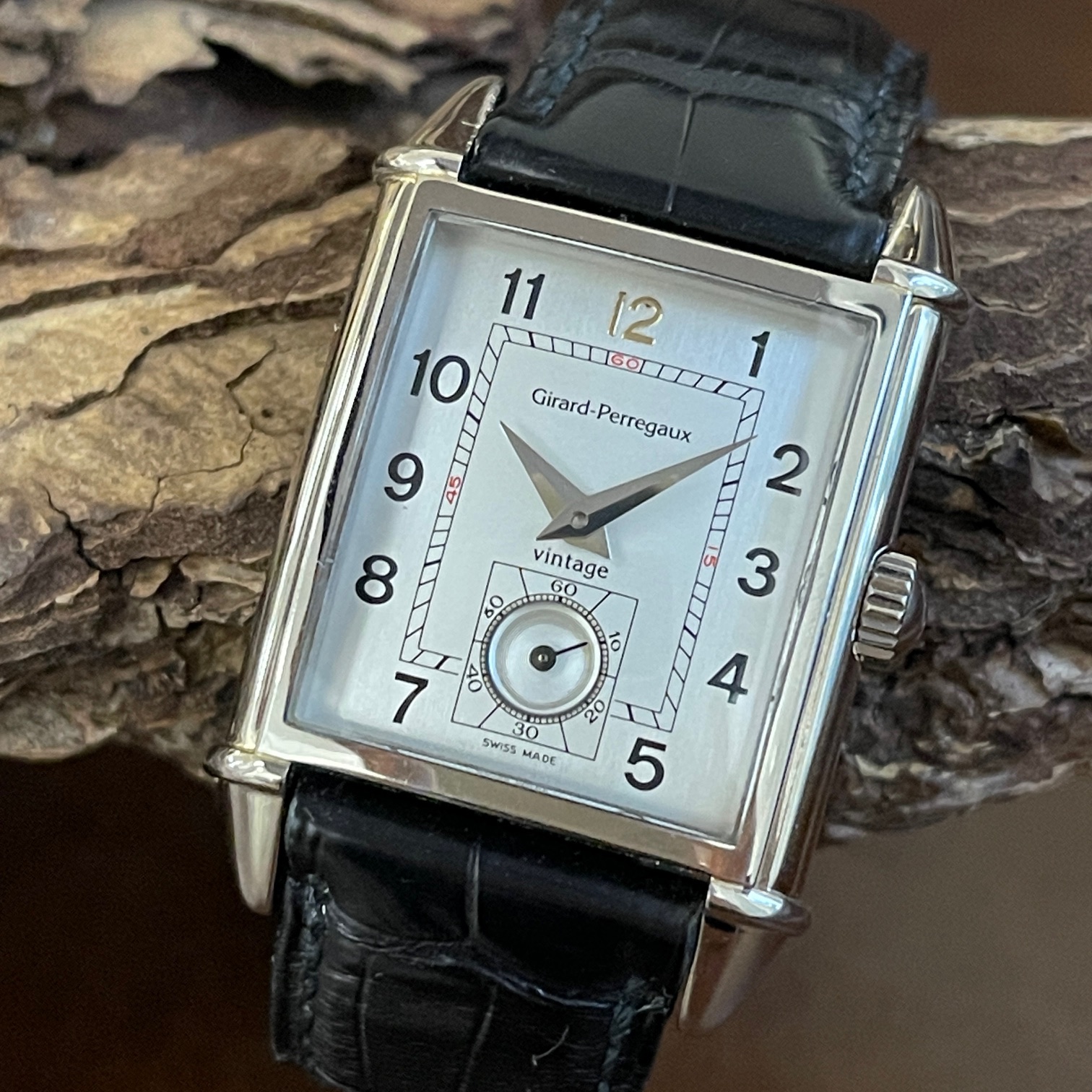 Girard Perregaux - Vintage 1945 - 18Kt Weißgold - Ref. 2595, ca. 58g