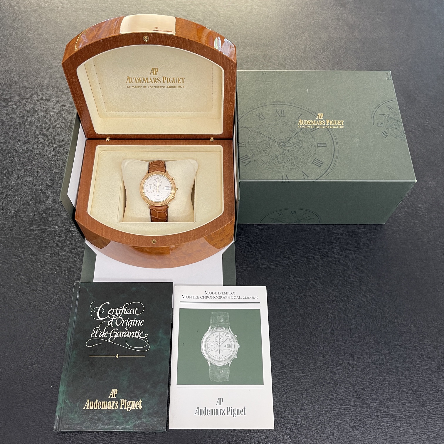 Audemars Piguet - Huitième Chronograph - 750er Roségold - FULLSET deutsch - Ref. 25644