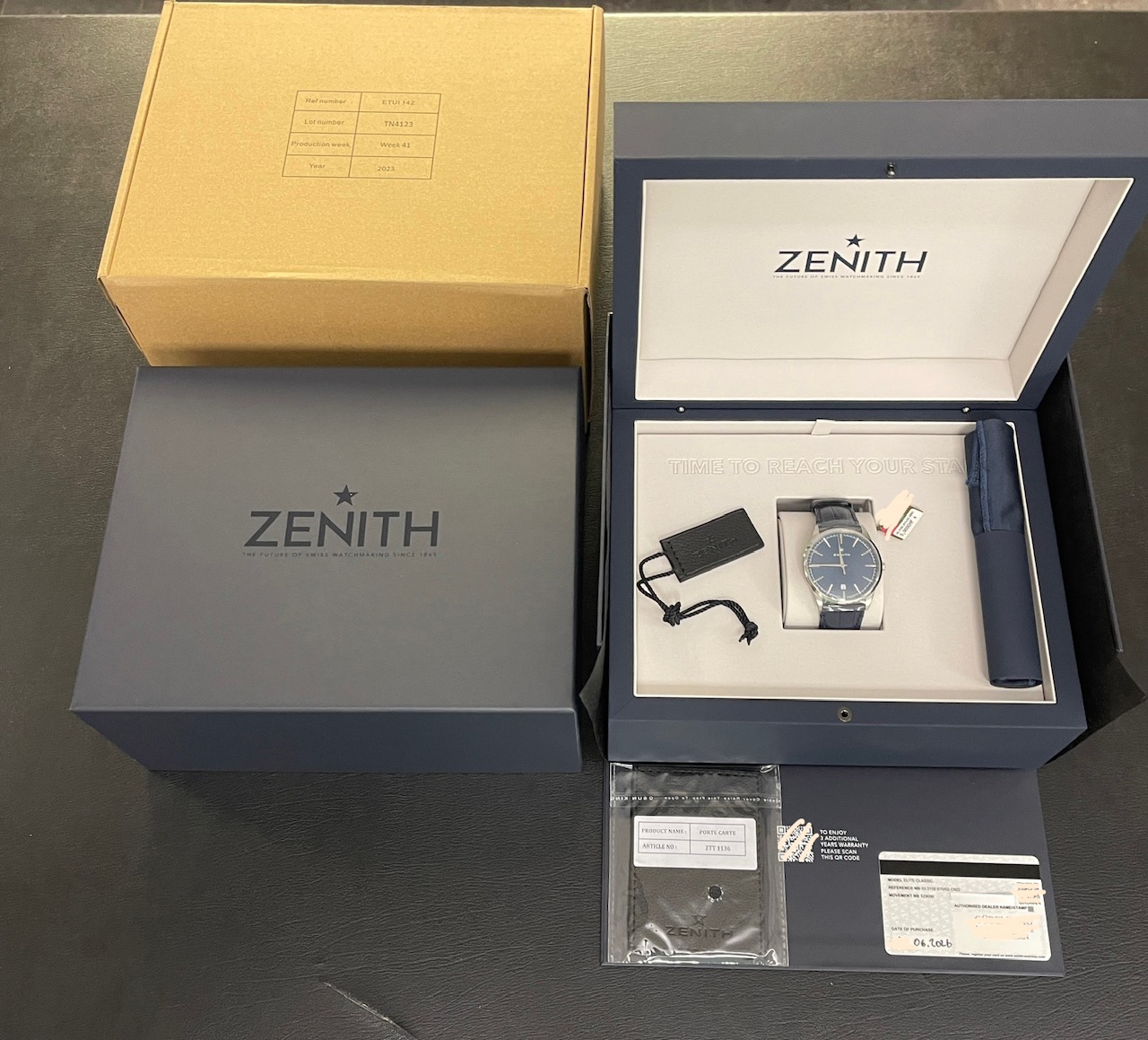Zenith - Elite Classic - NEUWARE - FULLSET 2026 - Ref. 03.3100.670/02.C922