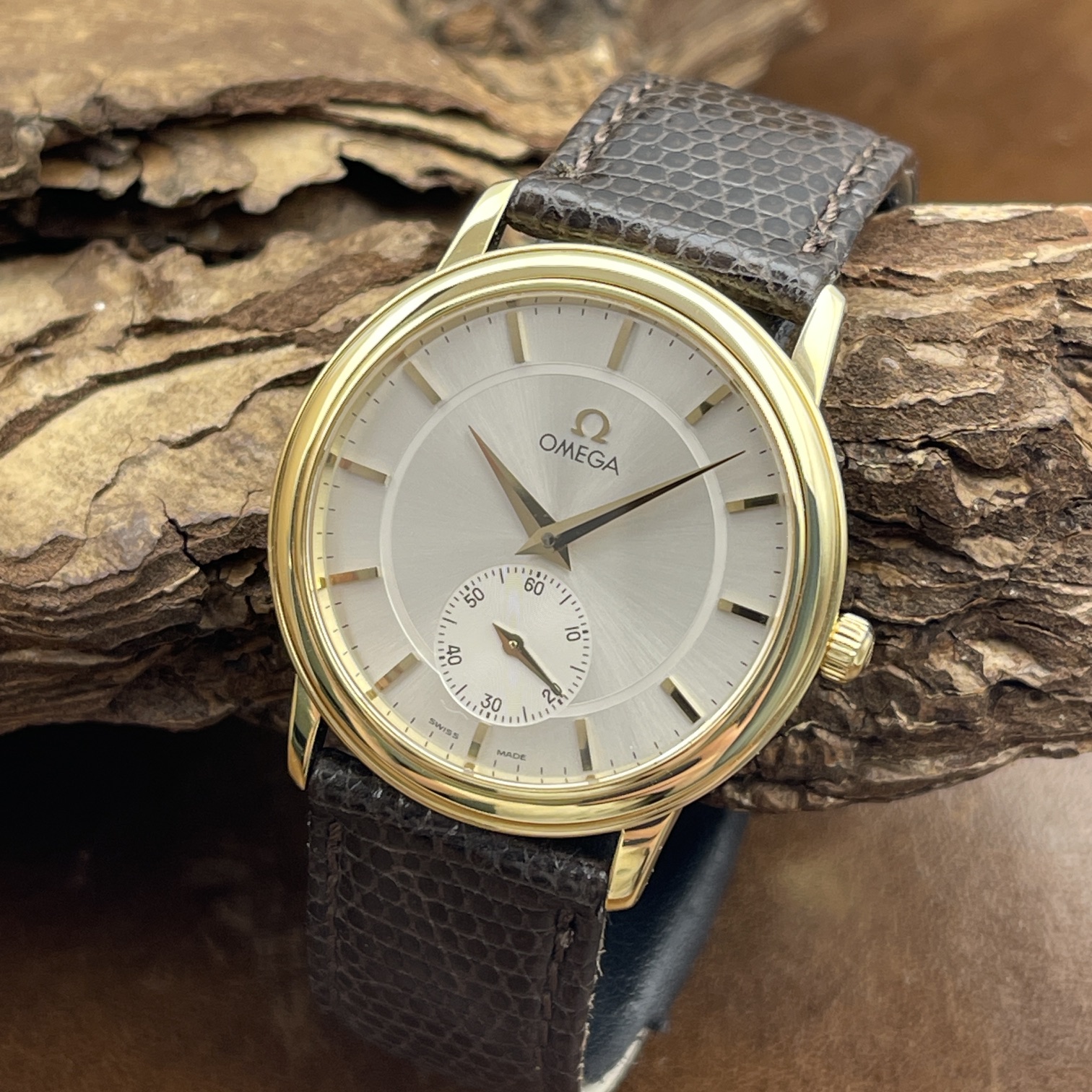 Omega - De Ville Vintage 18Kt - FULLSET 1998 deutsch - Ref. 46203102 - NOS