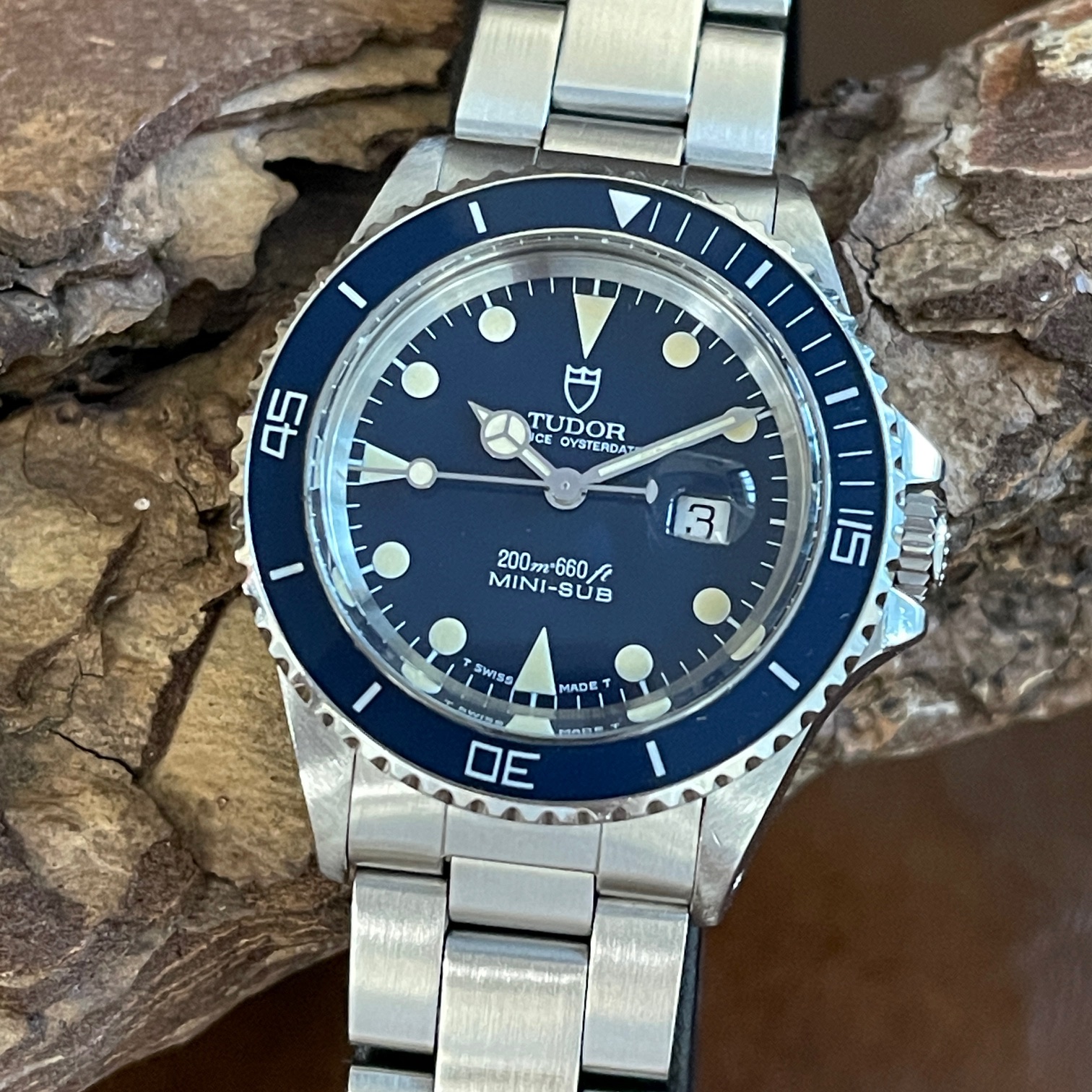 Tudor - Prince Oysterdate Mini-Sub - Blau - Box/Servicepapiere - Ref. 73090