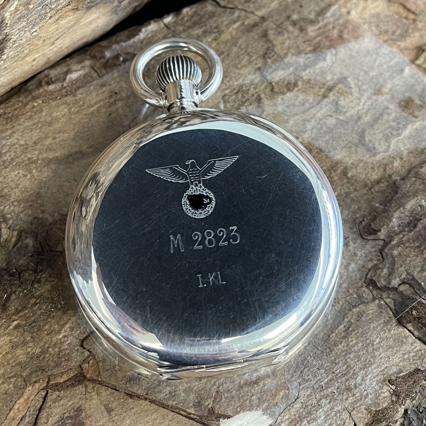 Ulysee Nardin Taschenuhr Beobachteruhr Deutsche Marine ca. 1940er, Sehr guter Zustand, Rückseite