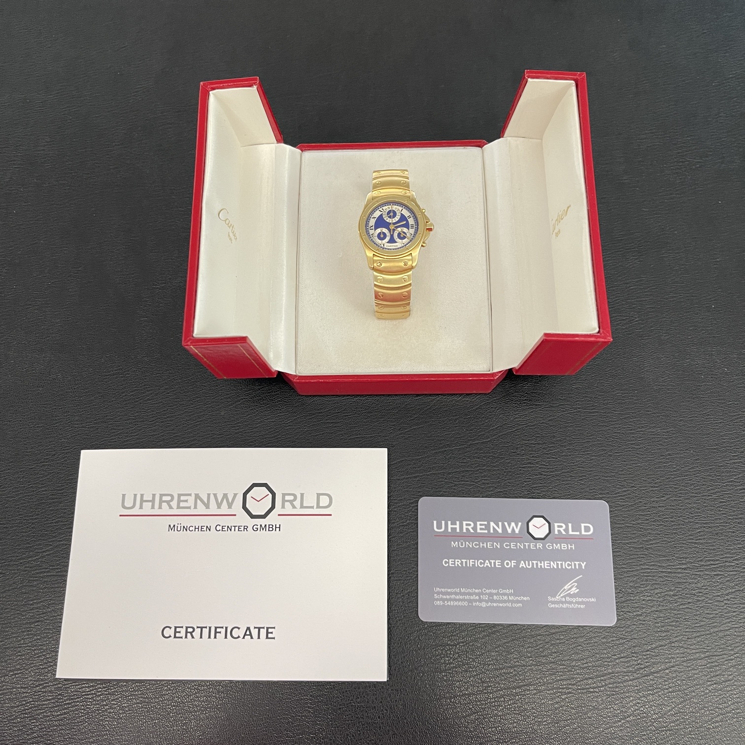 Cartier - Santos Ronde Chrono Gold - Ref. 1500 0