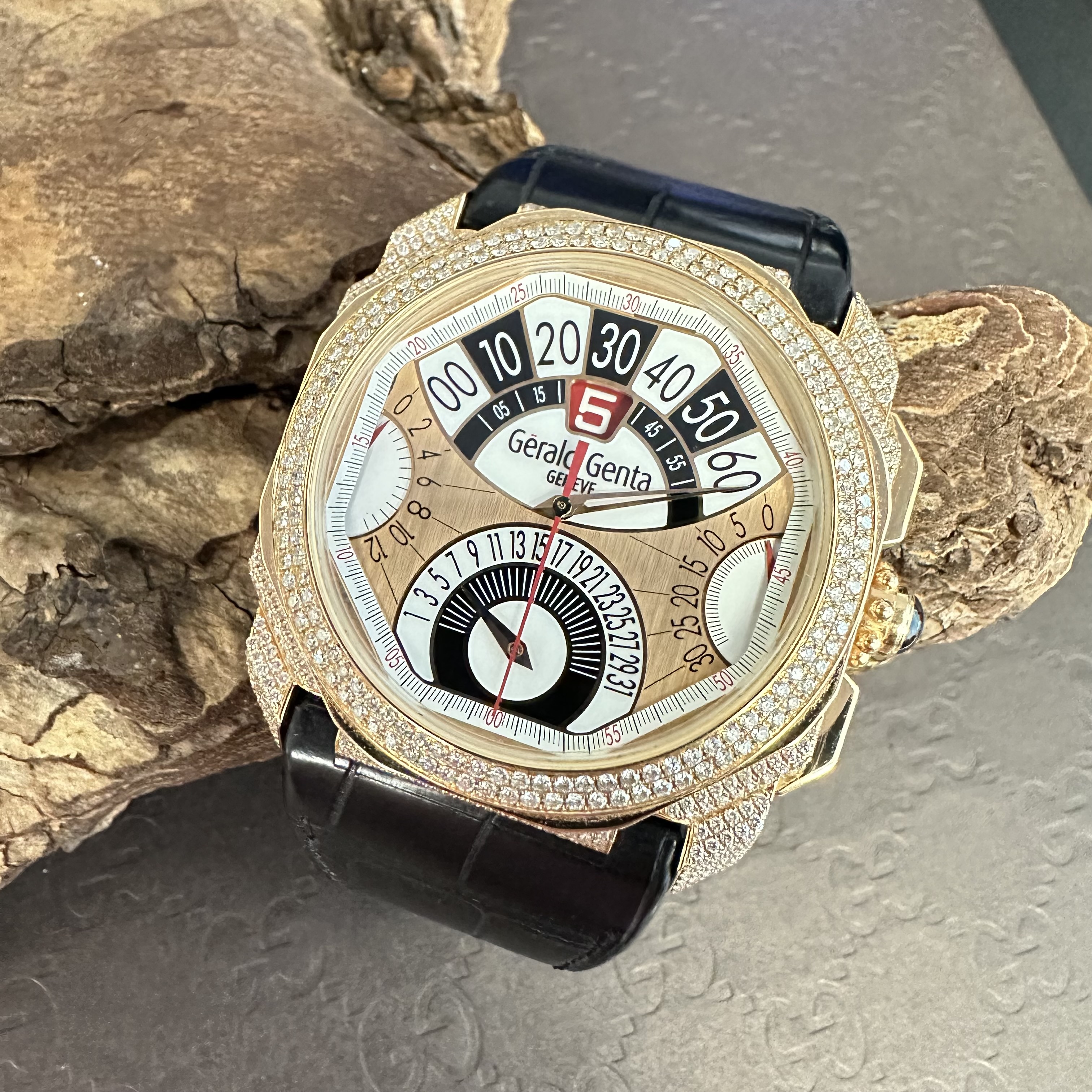 Gerald Genta Octo Chrono Quattro - UNIKAT - FULL SET 2008 - Ref. OQC.Z.50.581.CN.BD