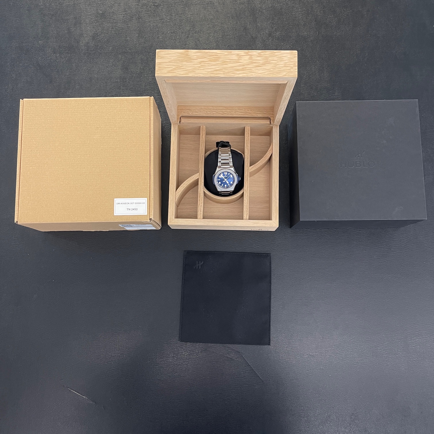 Hublot - Big Bang Time Only Integrated Titanium Blue - NEUWARE - FULLSET 2025 - Ref. 457.NX.7170.NX