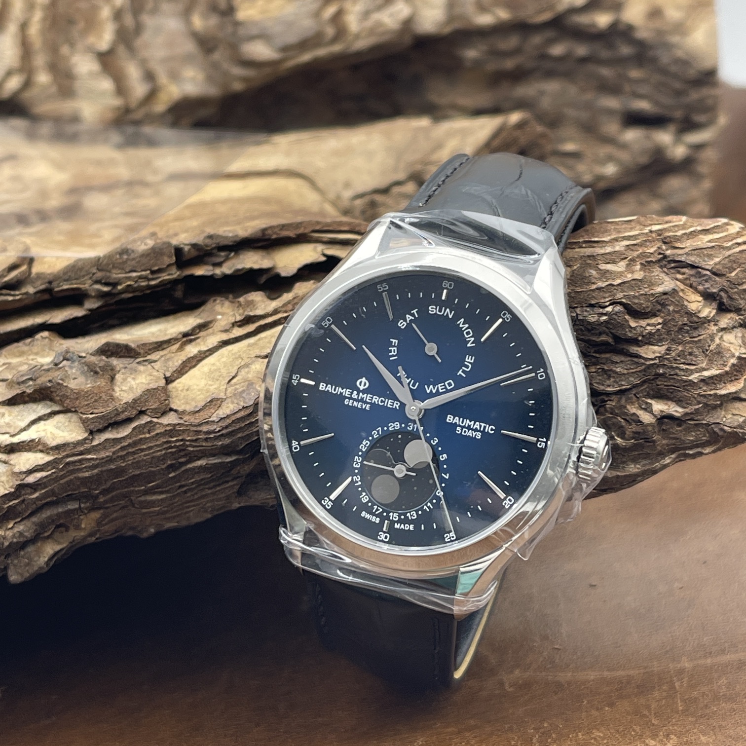 Baume & Mercier - Clifton Baumatic Mondphase - NEUWARE - FULLSET 2026 - Ref. M0A10593