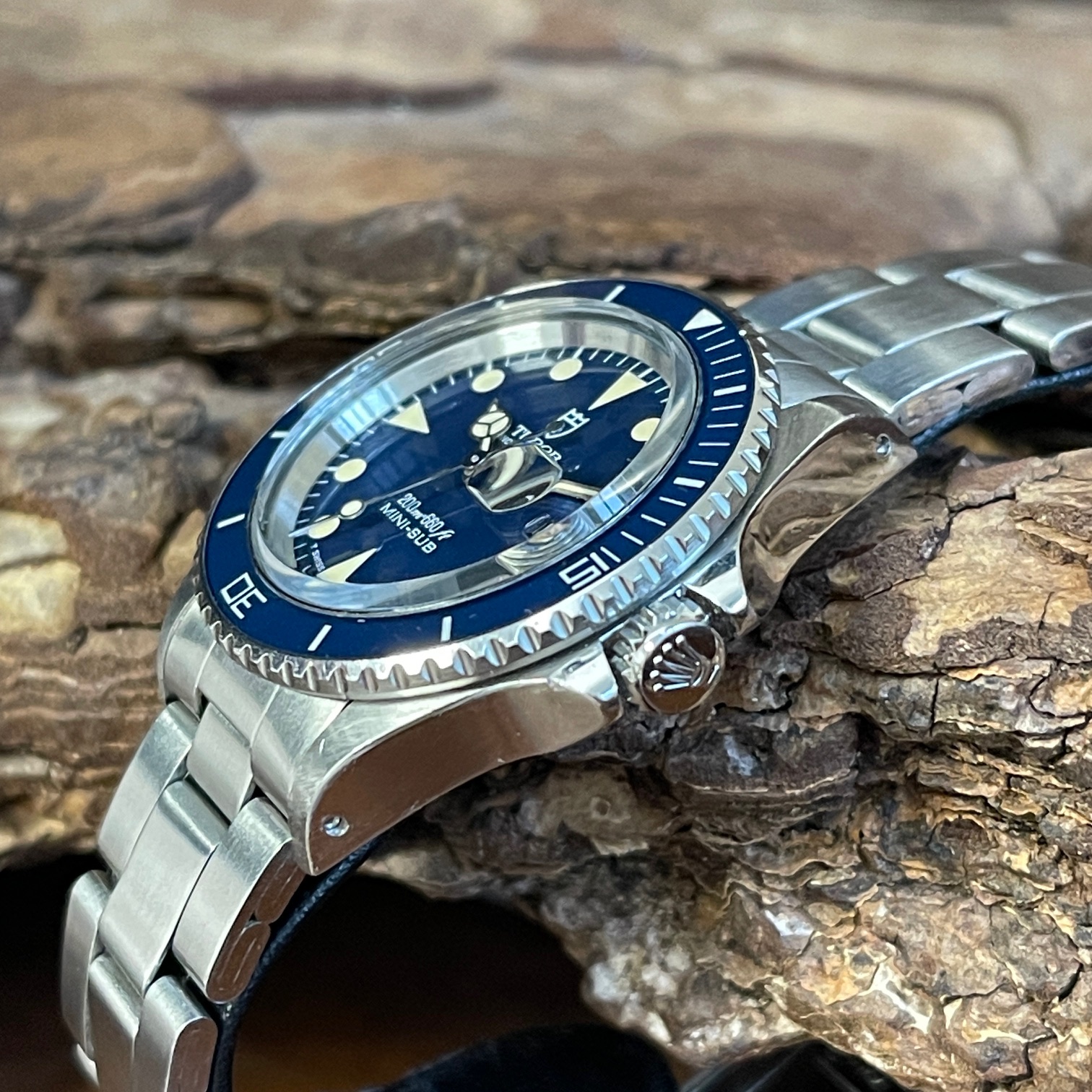 Tudor - Prince Oysterdate Mini-Sub - Blau - Box/Servicepapiere - Ref. 73090