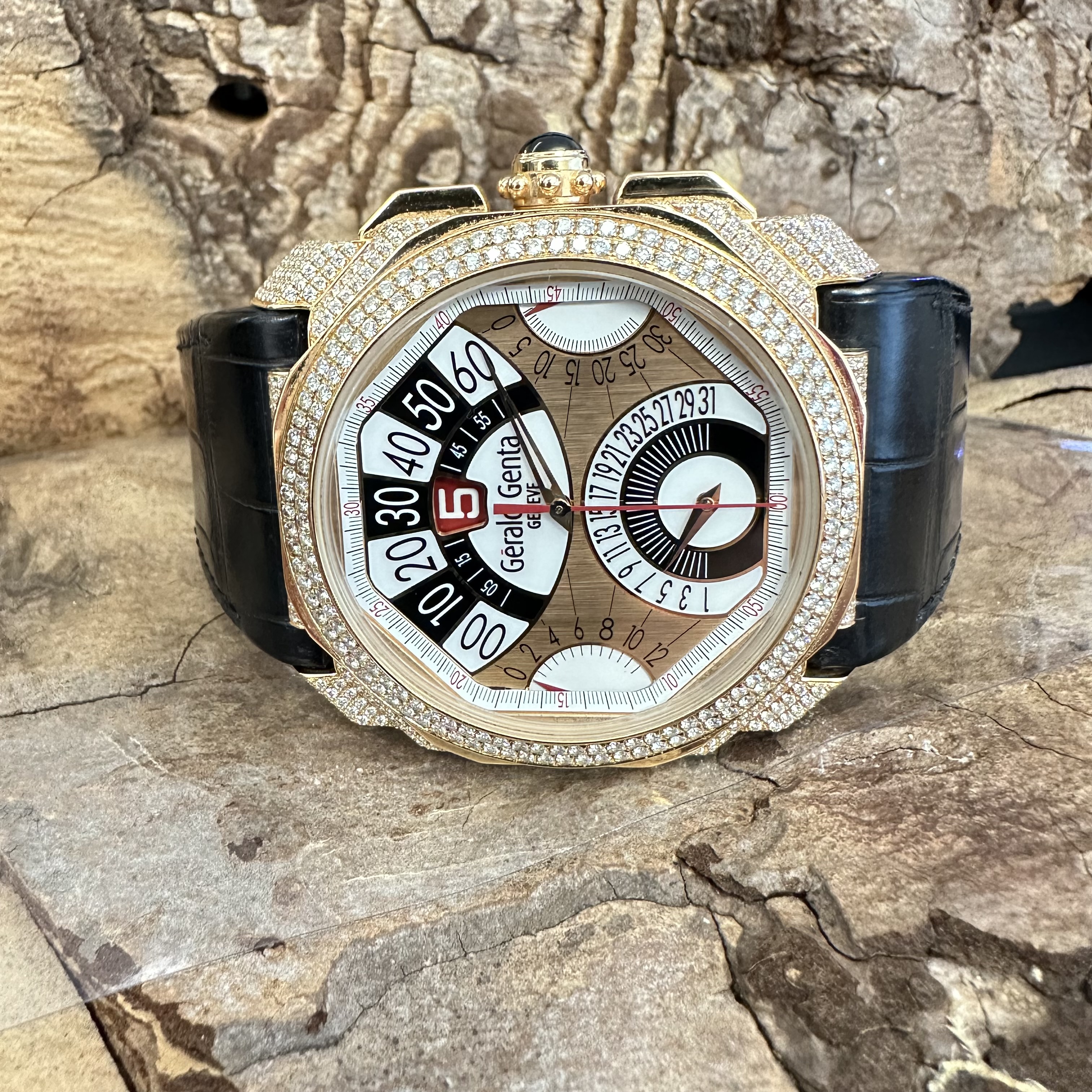 Gerald Genta Octo Chrono Quattro - UNIKAT - FULL SET 2008 - Ref. OQC.Z.50.581.CN.BD