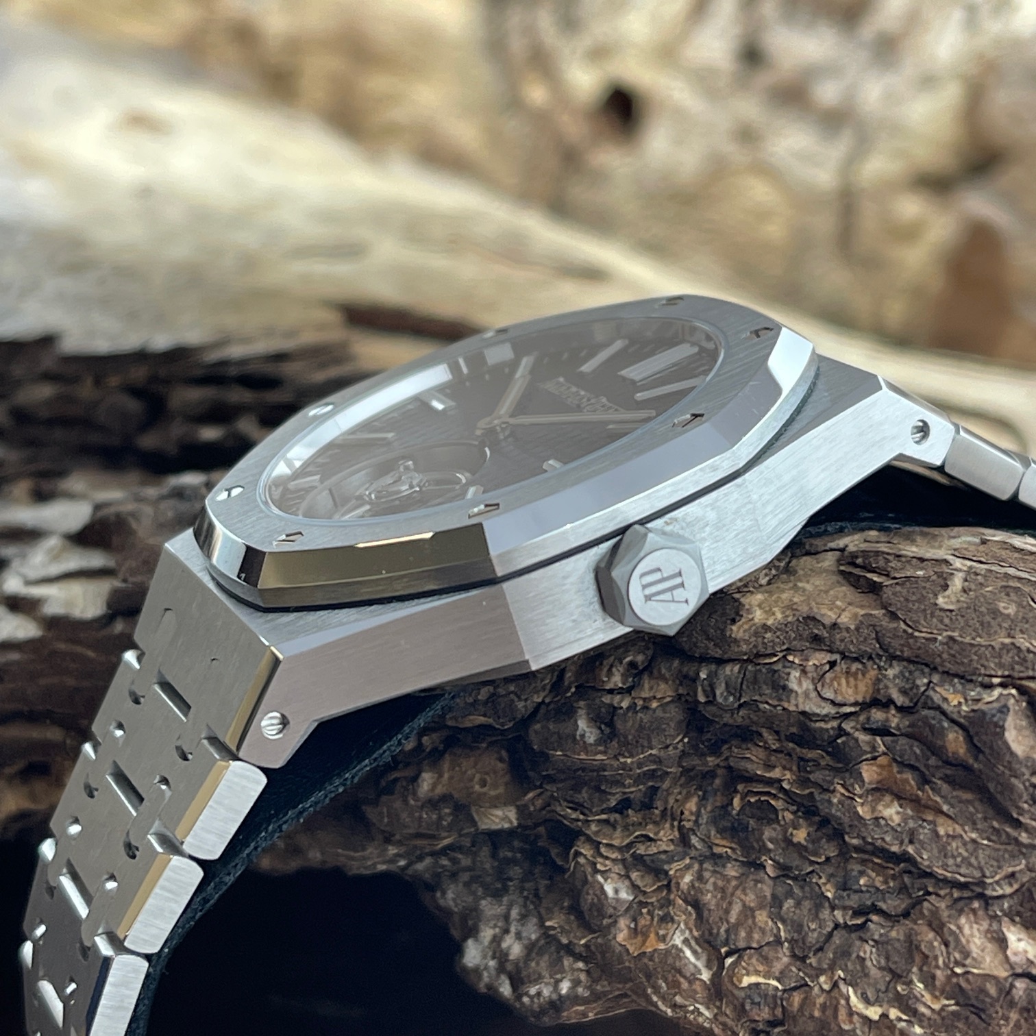 Audemars Piguet - Royal Oak FLYING TOURBILLON Automatic "50th - FULLSET 2022 - Ref. 26730ST.OO.1320ST.01