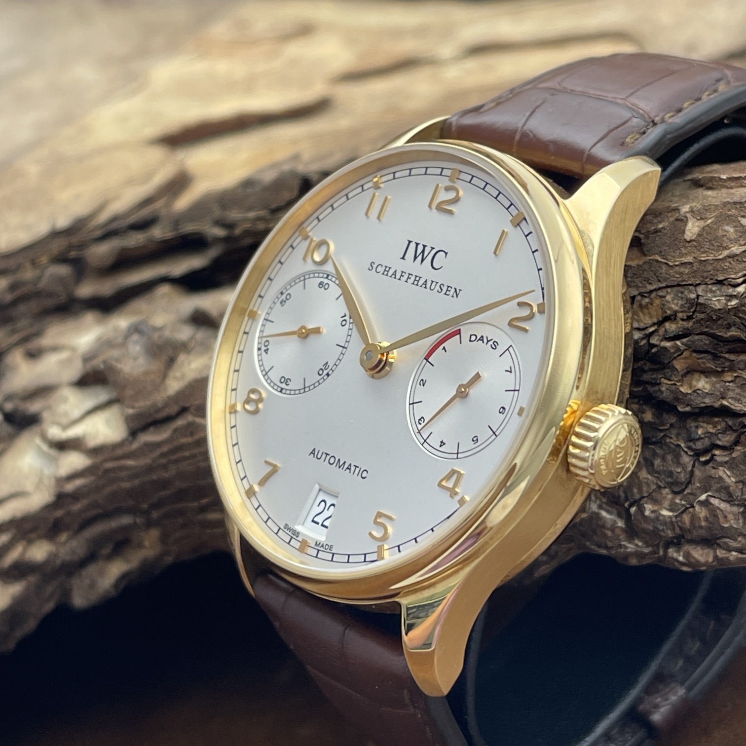 IWC - Portugieser 7 Days - 18Kt Roségold - Papiere 2007 - Ref. IW500101
