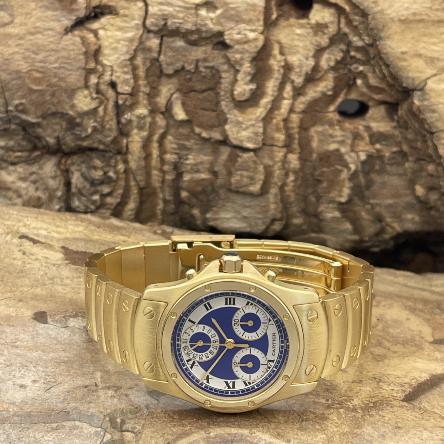 Cartier - Santos Ronde Chrono Gold - Ref. 1500 0