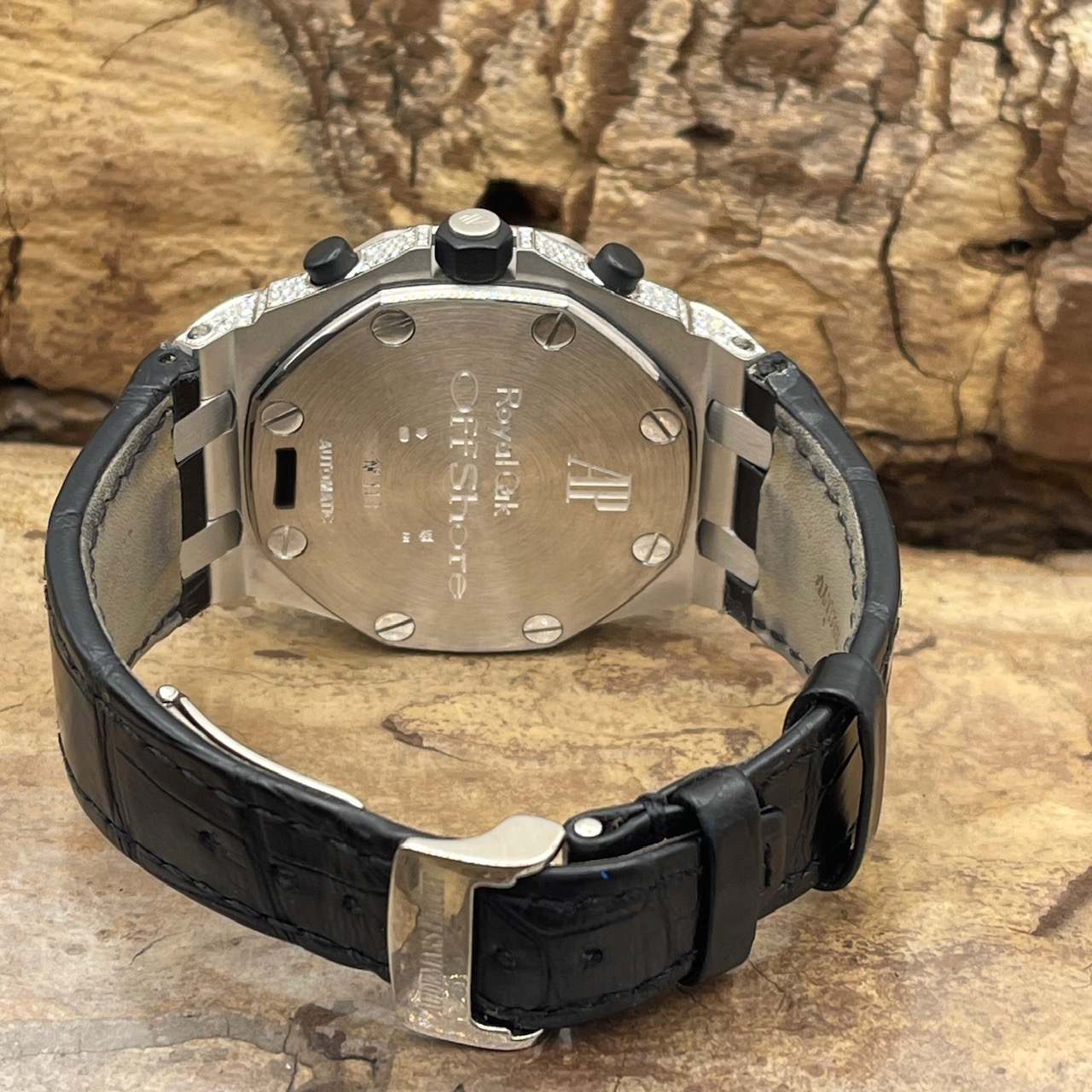 Audemars Piguet - Royal Oak Offshore Chrono - Factory Diamond - FULLSET 2008 - Ref. 26067BC.ZZ.D002CR.01