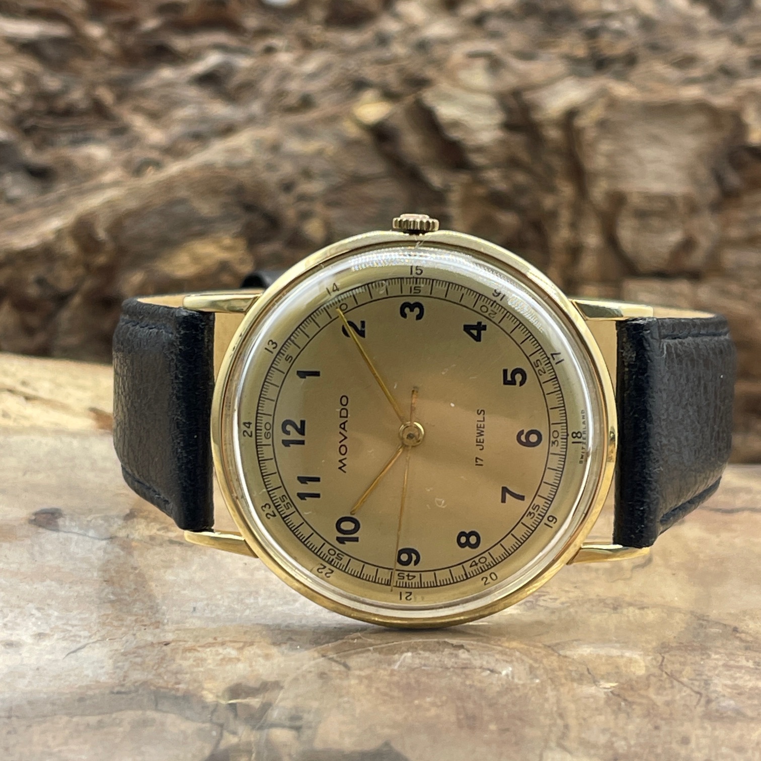 Movado - Tempomatic Vintage - 750er Gelbgold - Ref. 8635