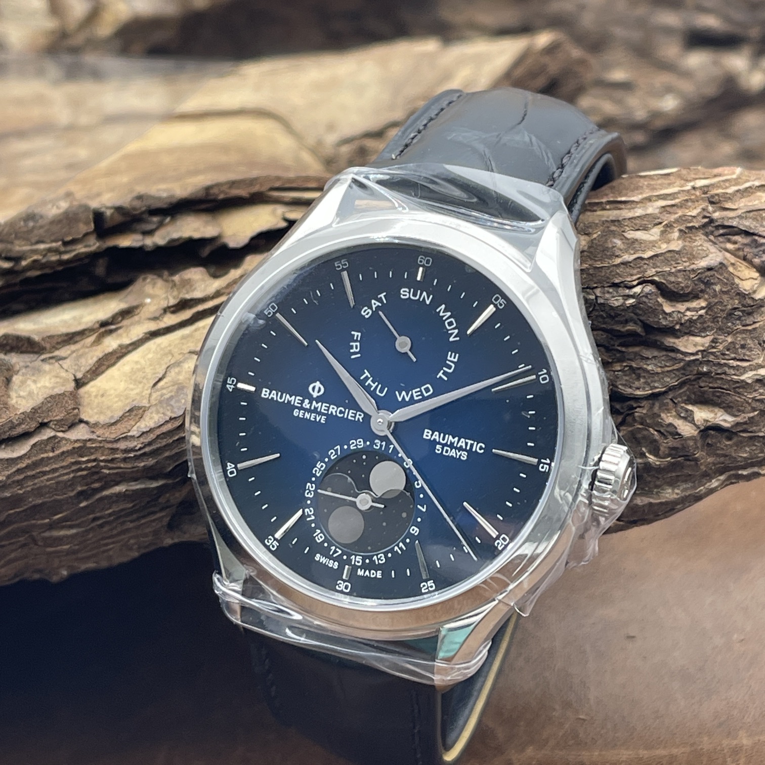 Baume & Mercier - Clifton Baumatic Mondphase - NEUWARE - FULLSET 2026 - Ref. M0A10593