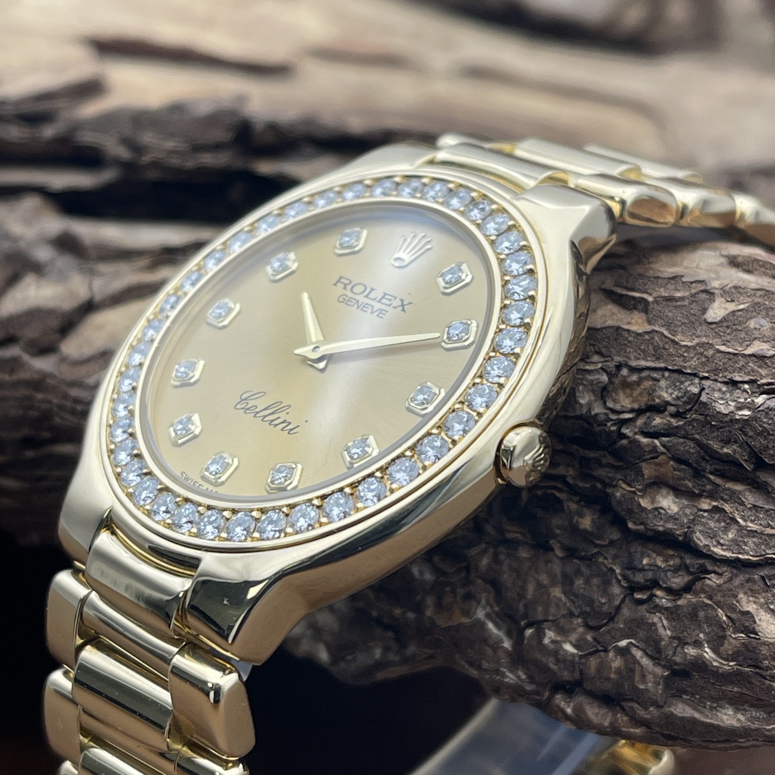 Rolex Cellini Ref. 6663 Gelbgold Champagner sehr guter Zustand gebraucht kaufen