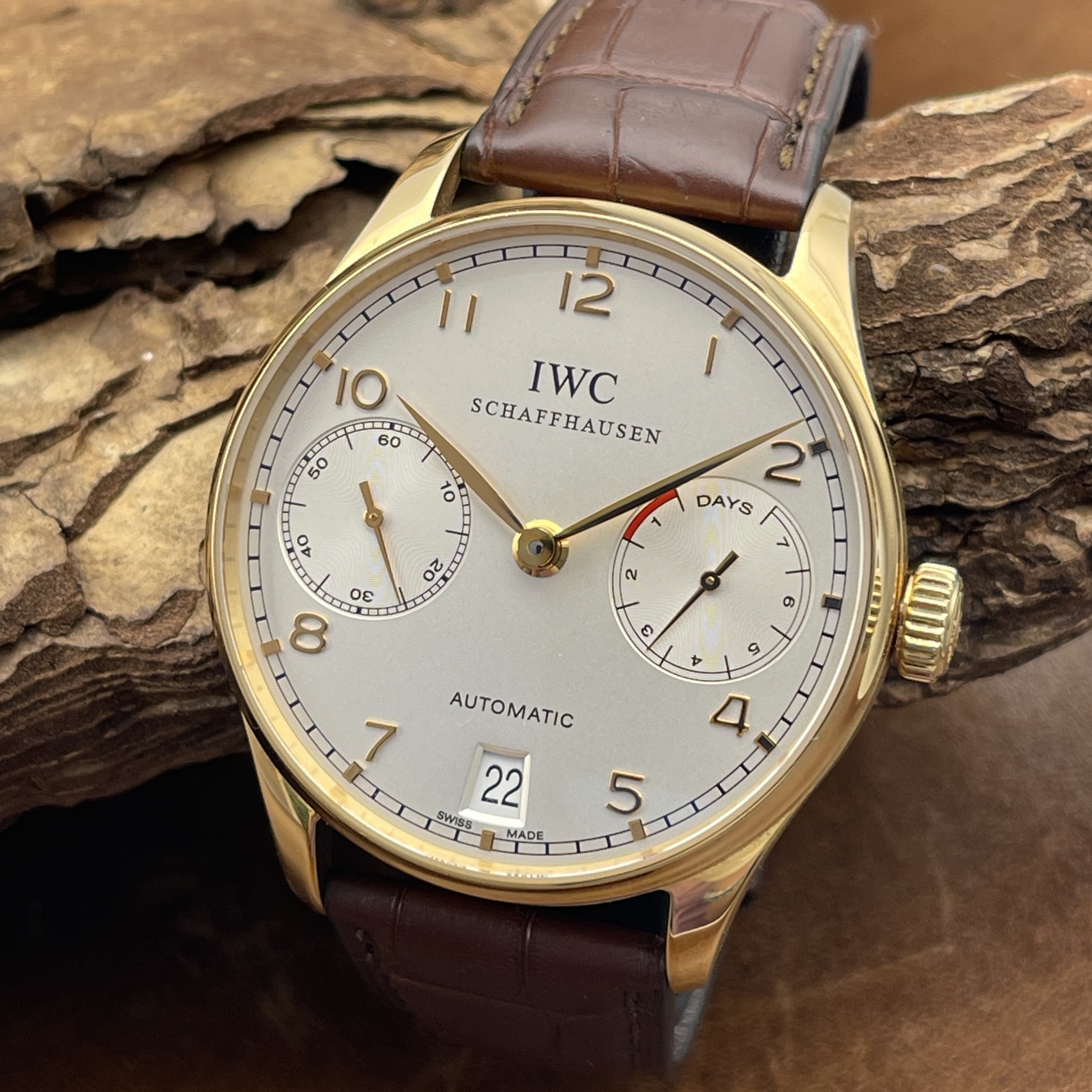 IWC - Portugieser 7 Days - 18Kt Roségold - Papiere 2007 - Ref. IW500101