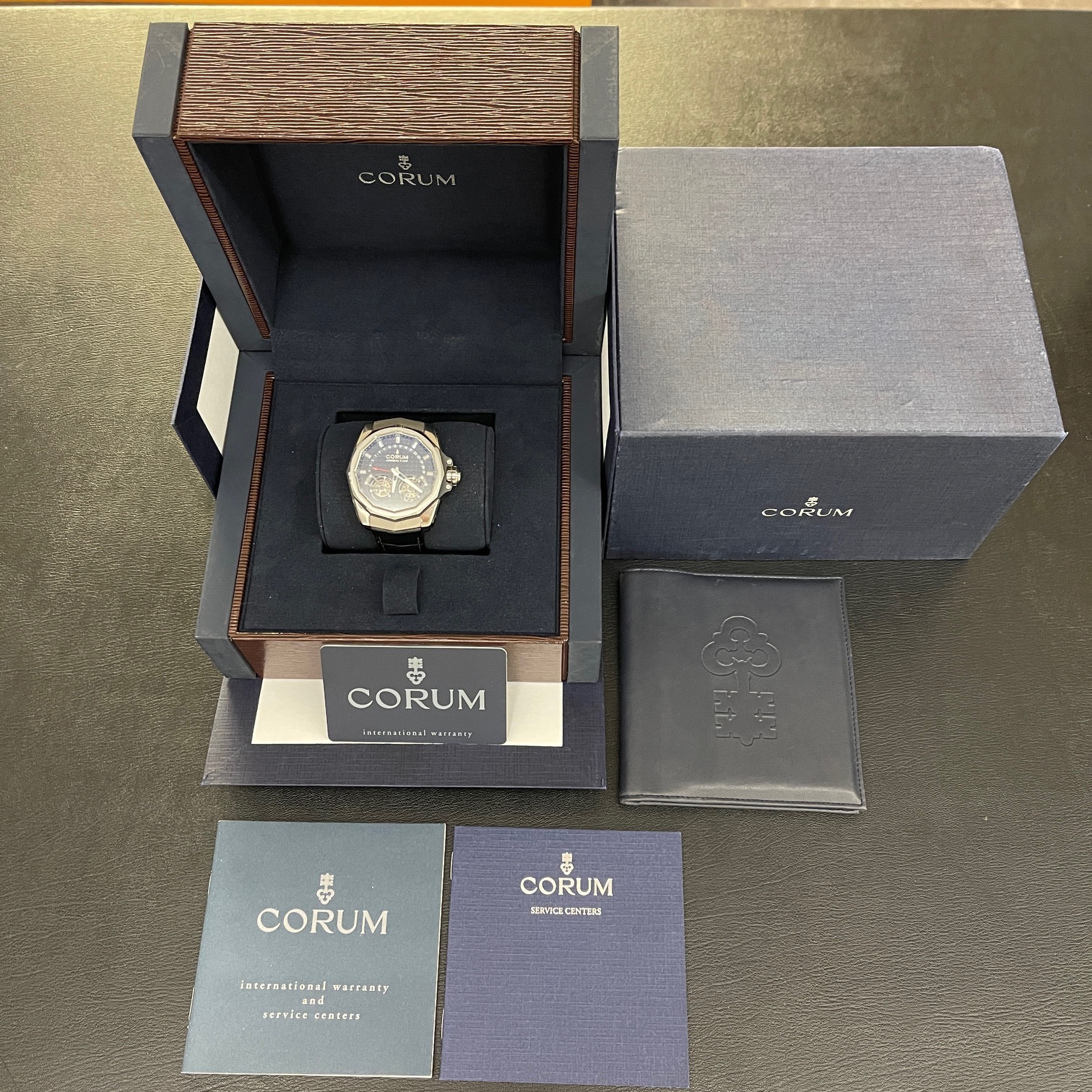 Corum - Admirals Cup DOPPEL-TOURBILLON - FULL SET 2014 - Ref. A108-02337