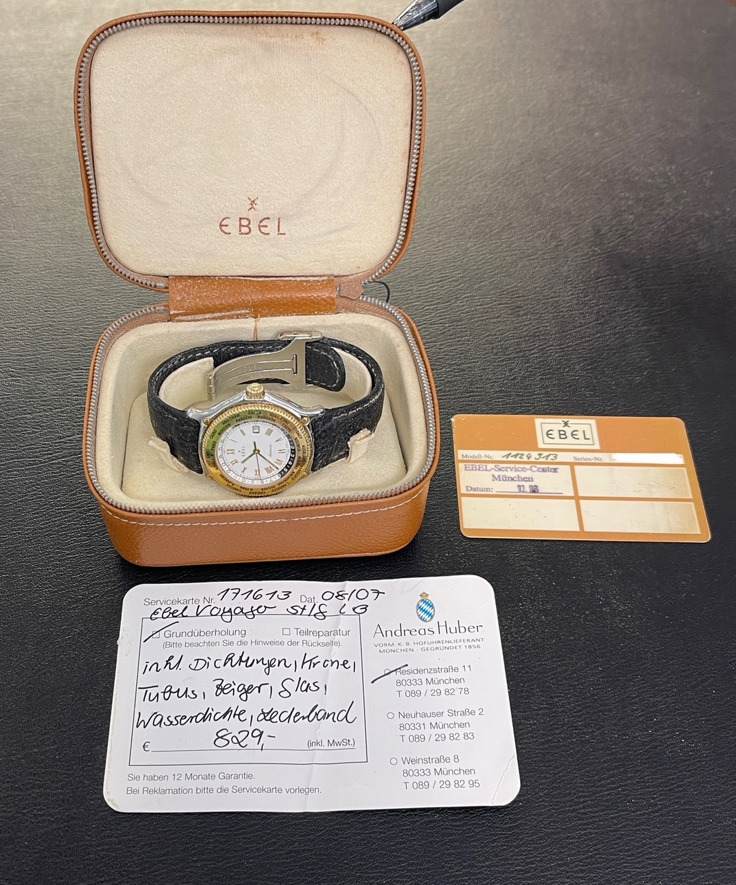 Ebel Voyager - Box & Papiere - GMT Ref. 1124913