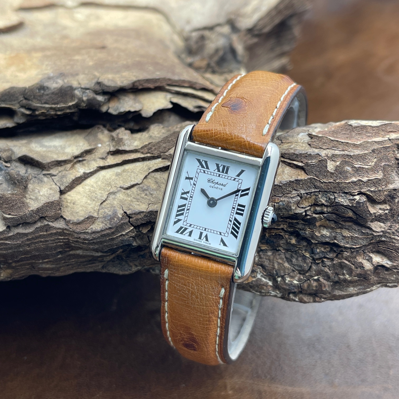 Chopard Classich -Tank Weiß Gold  -VINTAGE - Ref. 5096