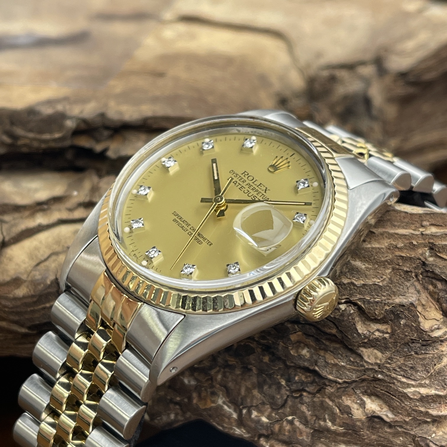 Rolex - Datejust 36 Honey Dia Dial - Ref. 16013 - Papiere 1985