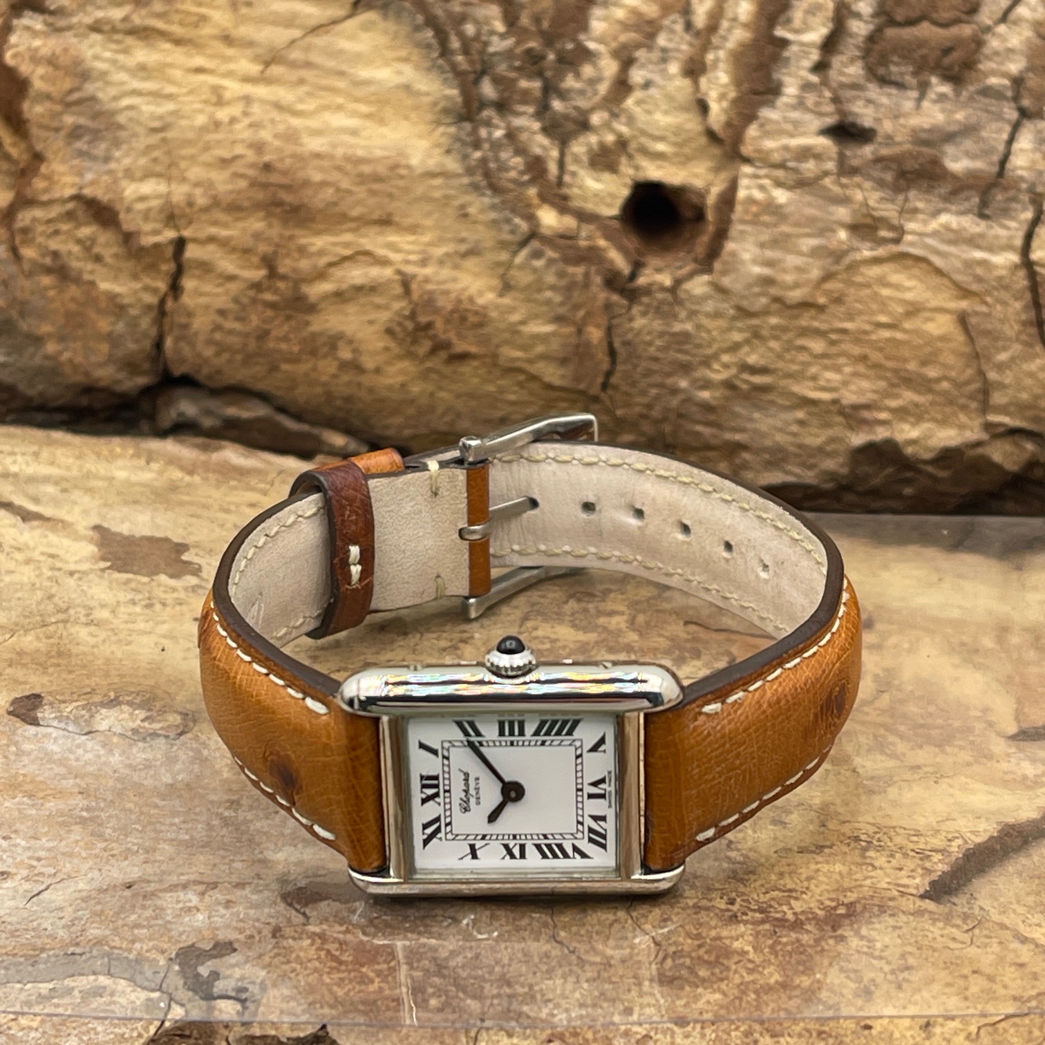 Chopard Classich -Tank Weiß Gold  -VINTAGE - Ref. 5096