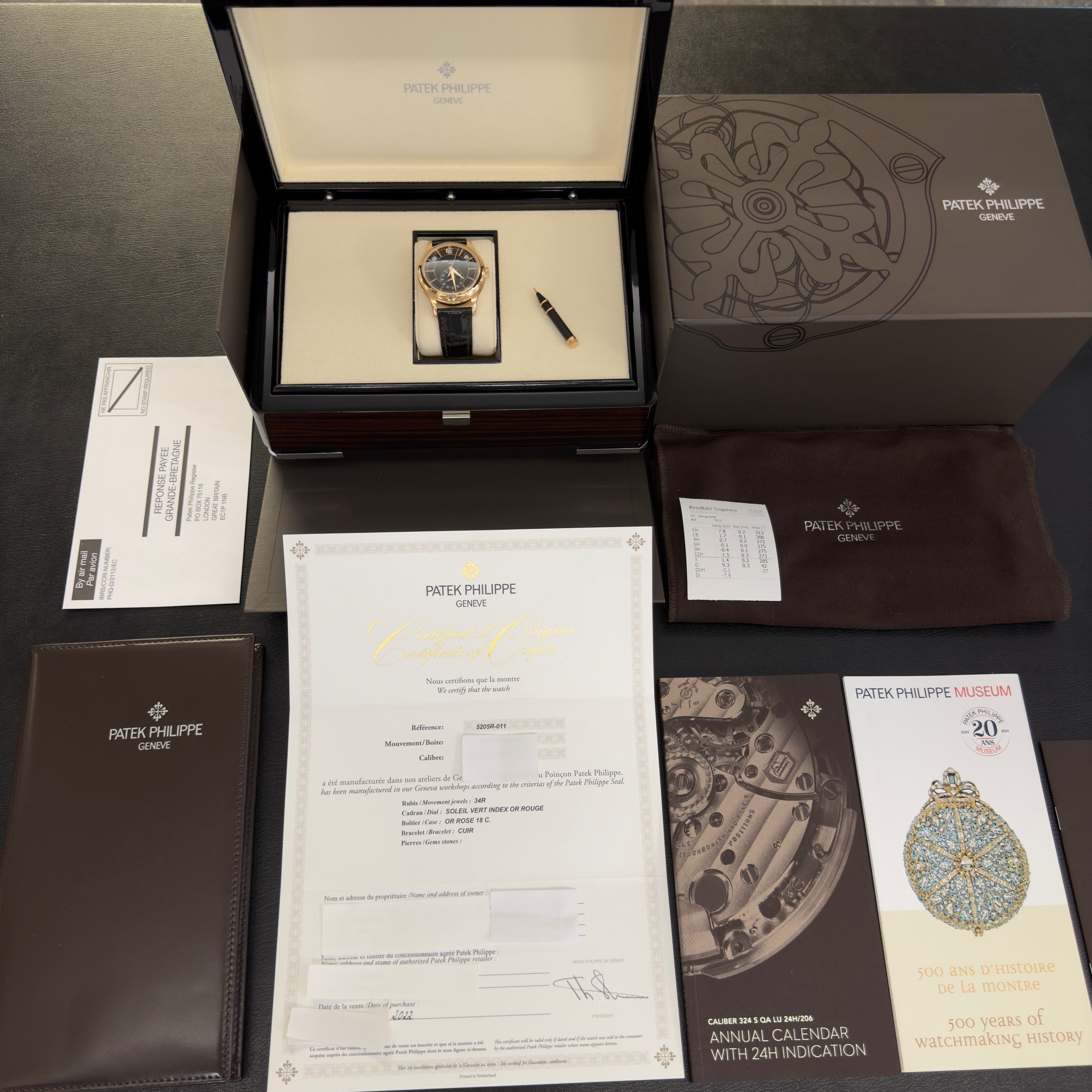 Patek Philippe Annual Calendar - FULL SET 2022 - Ref. 5205R-011