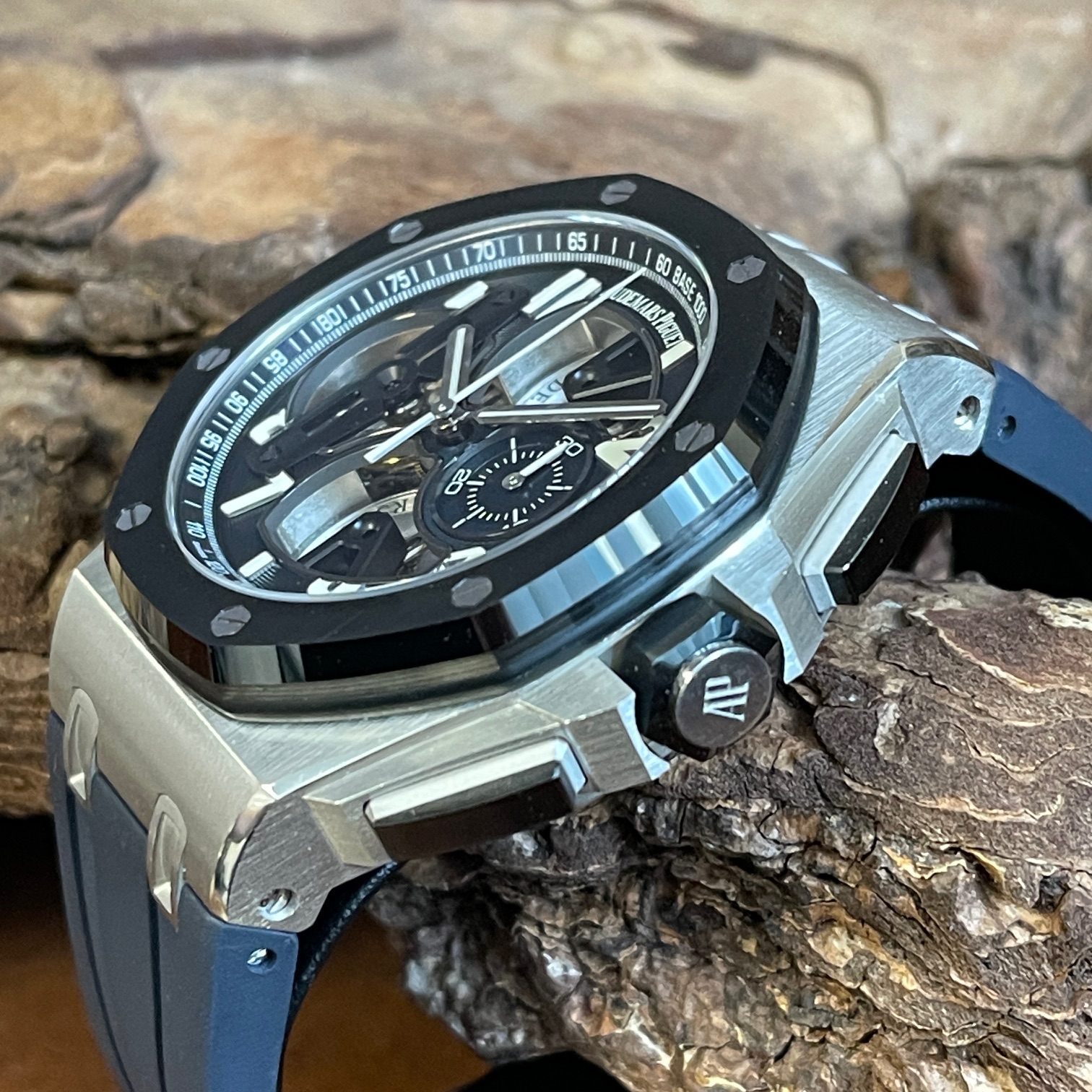 Audemars Piguet - Royal Oak Offshore Chrono Tourbillon Platin - FULLSET - Ref. 26388PO.OO.D027CA.01