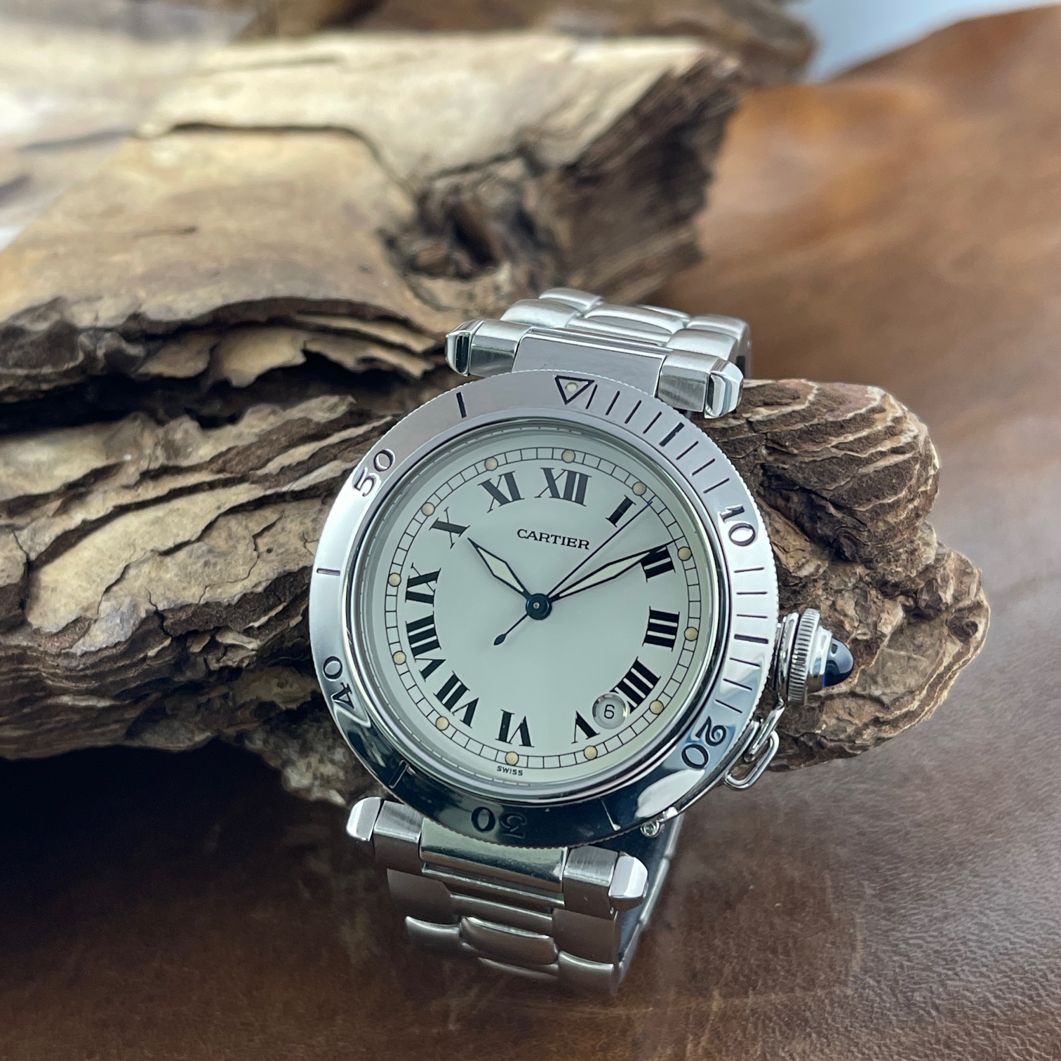 Cartier - Pasha Edelstahl - 38mm - Ref. 1040
