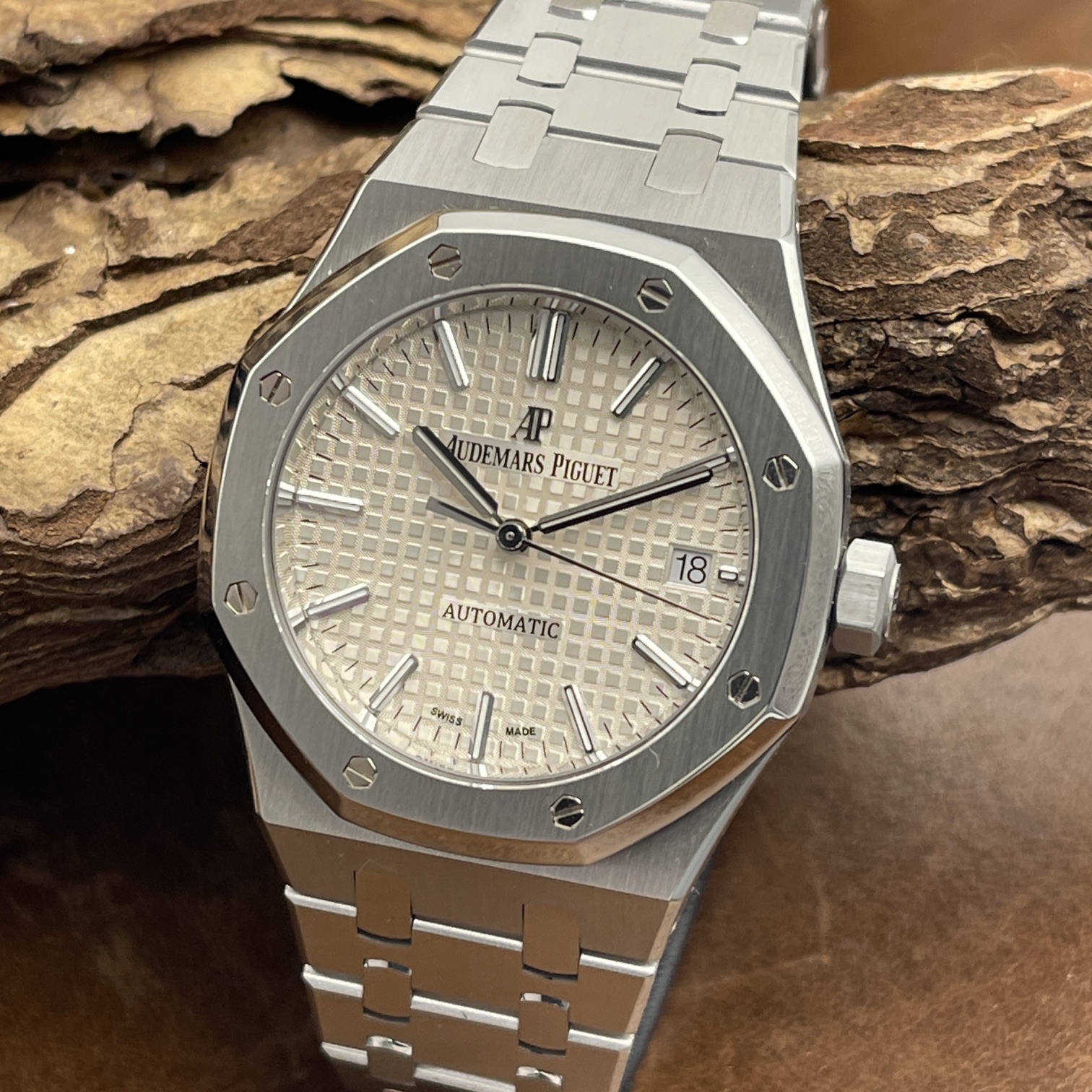 Audemars Piguet - Royal Oak 37 - FULLSET 2017 - Ref. 15450ST.OO.1256ST.01.A