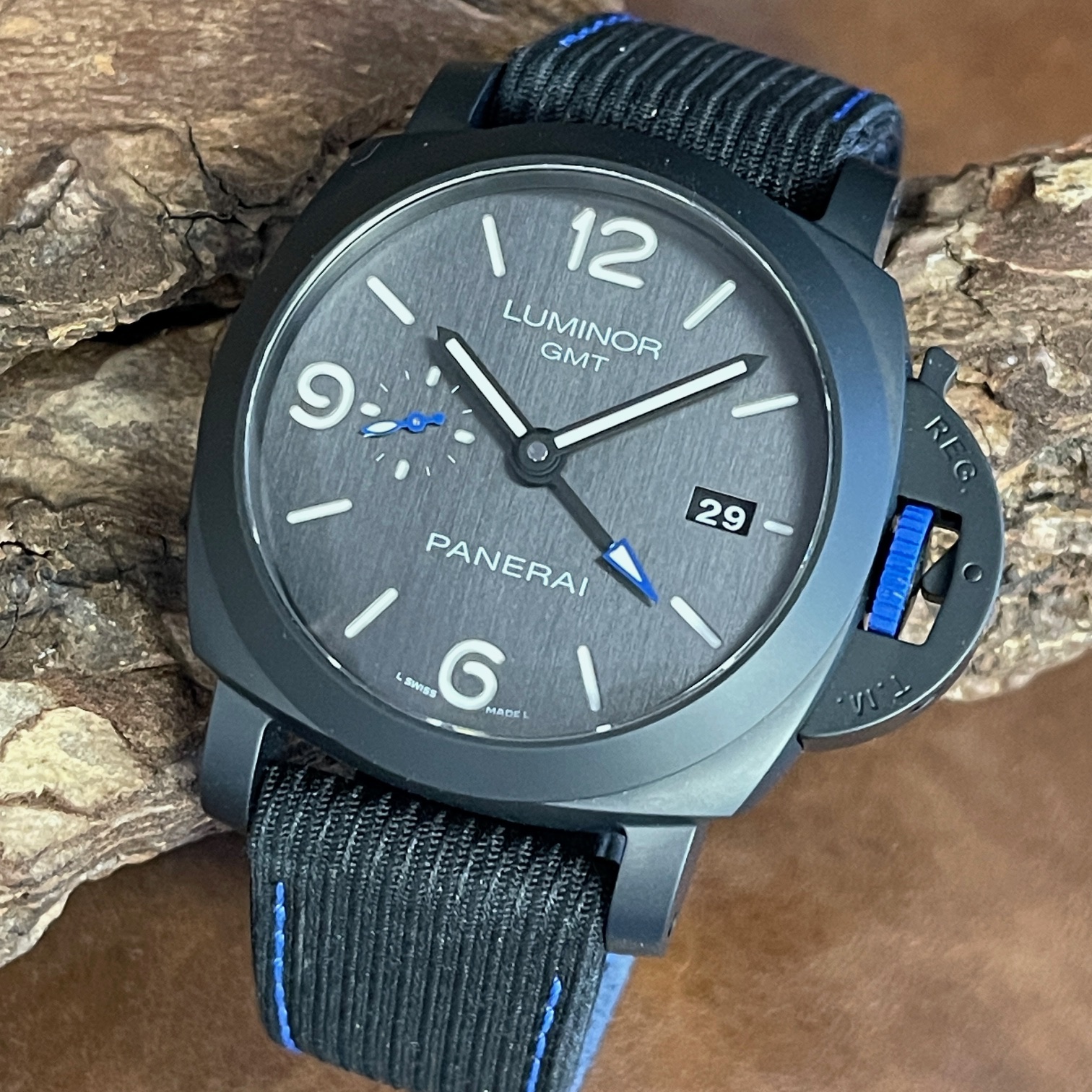 Panerai - Luminor GMT PAM01176 - FULLSET 2022 - Ref. OP7387 BUCHERER BLUE