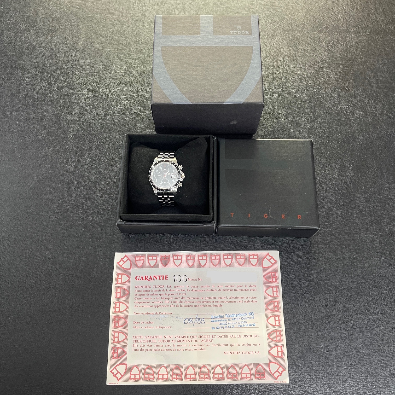 Tudor - Prince Date Chronograph Tiger - FULLSET 1999 LC100 - Ref. 79260