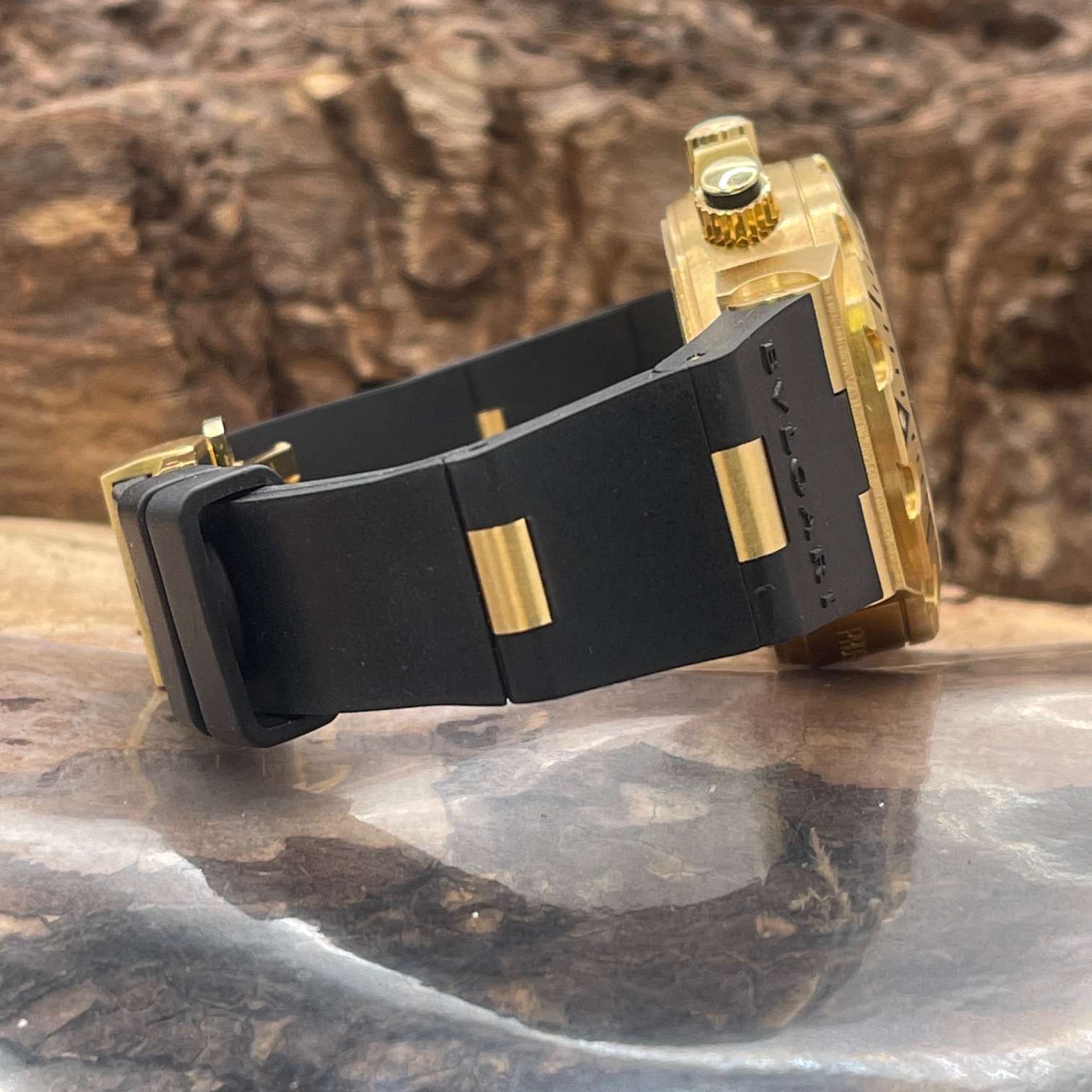 Bulgari - Diagono Fly-Back Chrono - FULLSET - 750er Gelbgold - Ref. SC40G