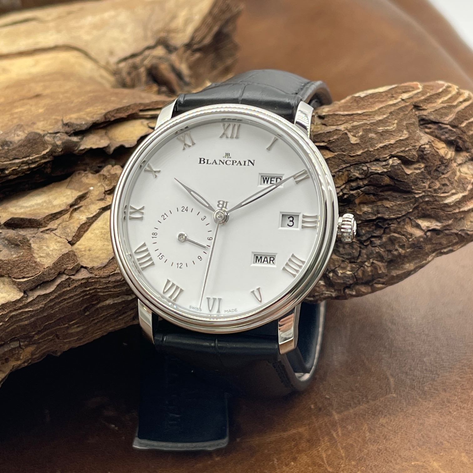 Blancpain - Villeret Quantieme Annuel GMT - NEUWARE - FULLSET - Ref. 6670-1127-55B
