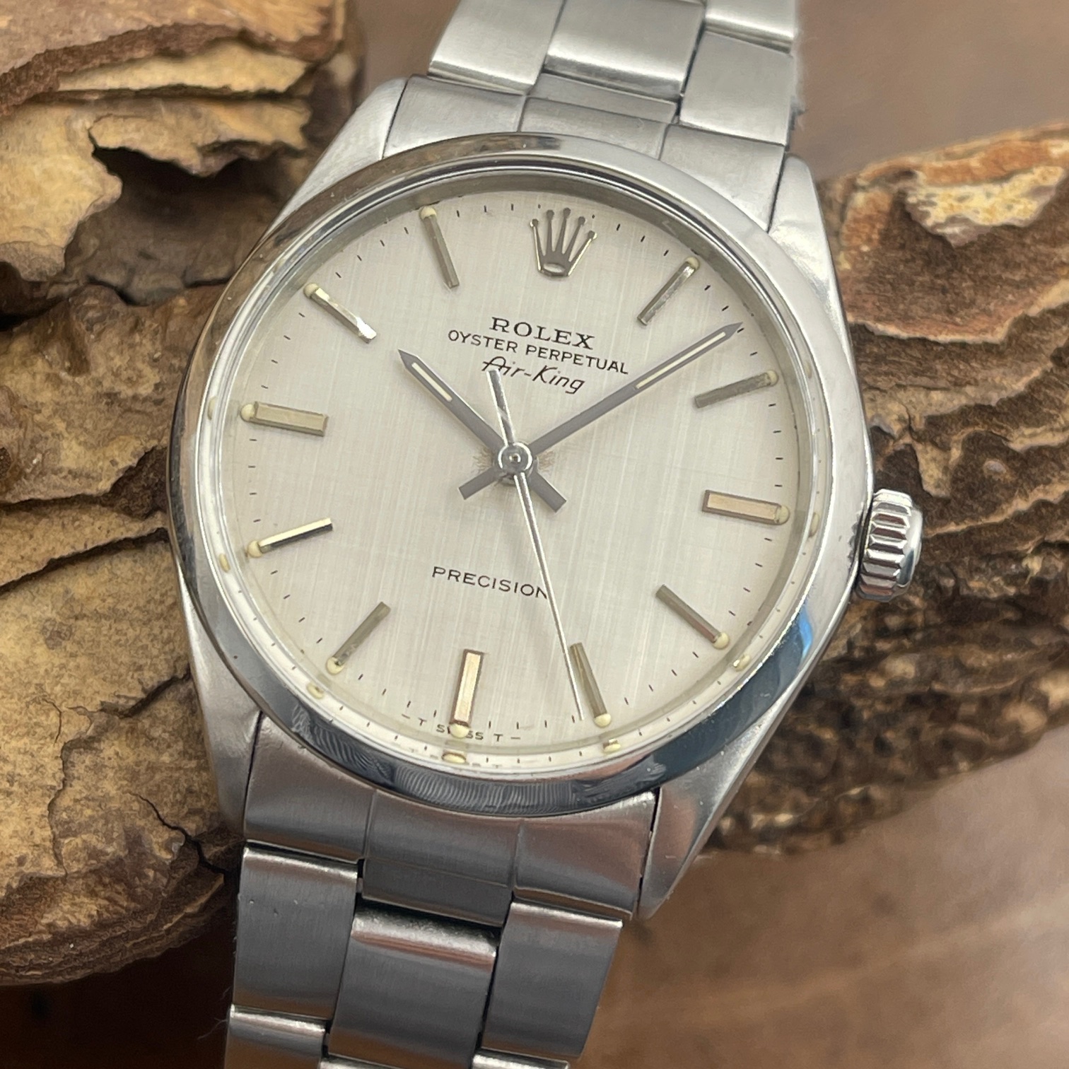 Rolex - Air-King Precision 34 Linen-Dial - Ref. 5500