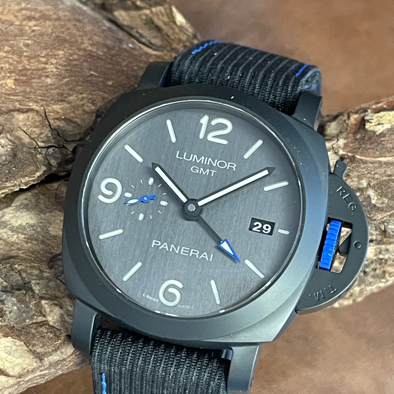 Panerai - Luminor GMT PAM01176 - FULLSET 2022 - Ref. OP7387 BUCHERER BLUE
