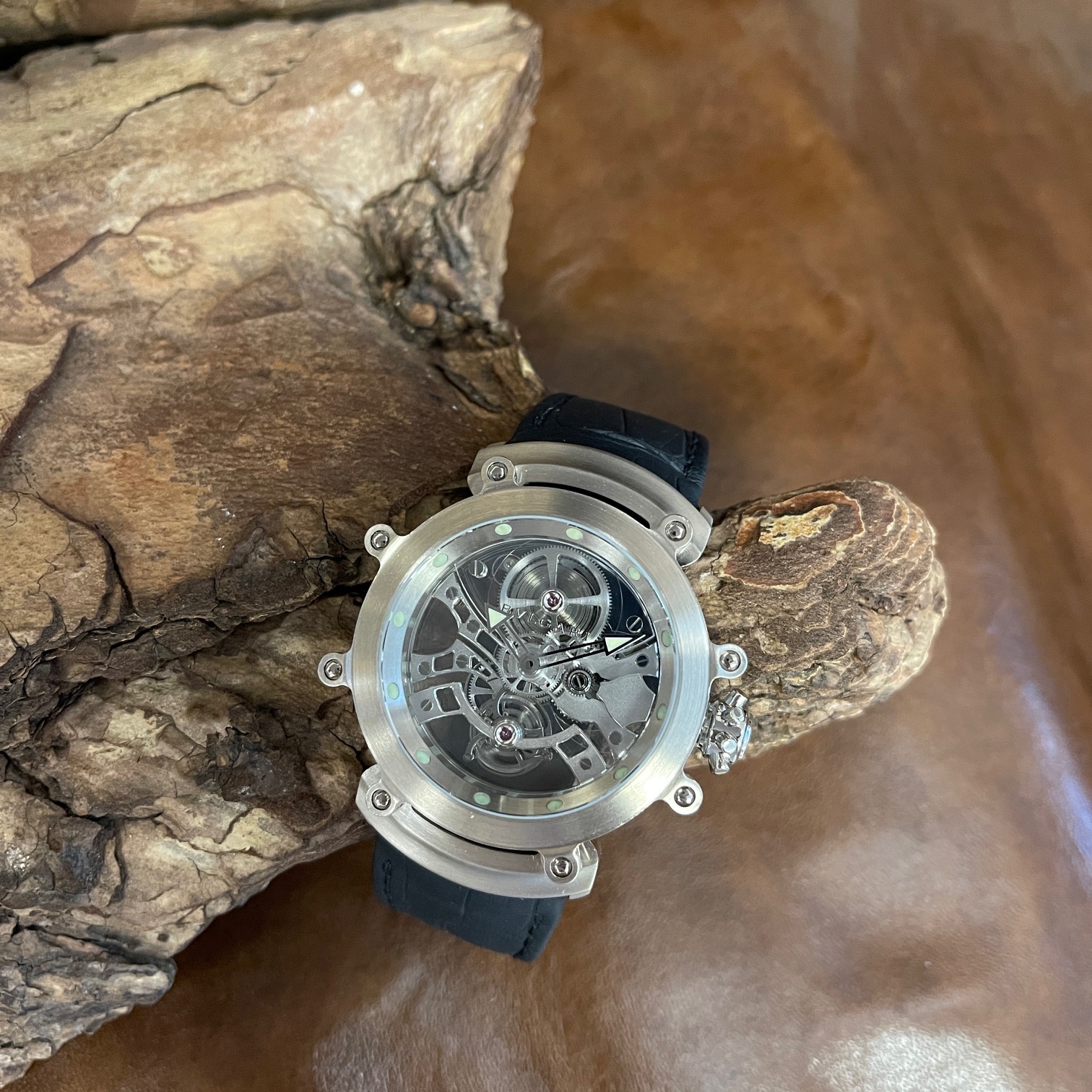 Bulgari - Gérald Genta Skeleton Tourbillon - Limited 25 St. - Ref. GG53/101830 - FULL SET 2010