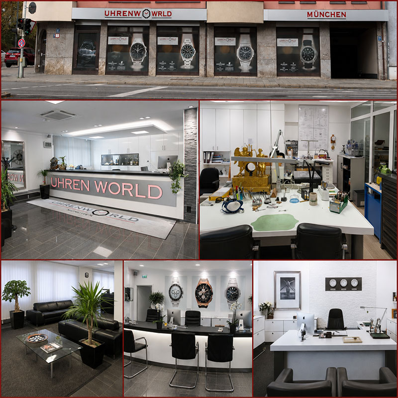 Uhrenworld Ladengeschäft in München für Ankauf und Verkauf geprüfter gebrauchter Luxusuhren