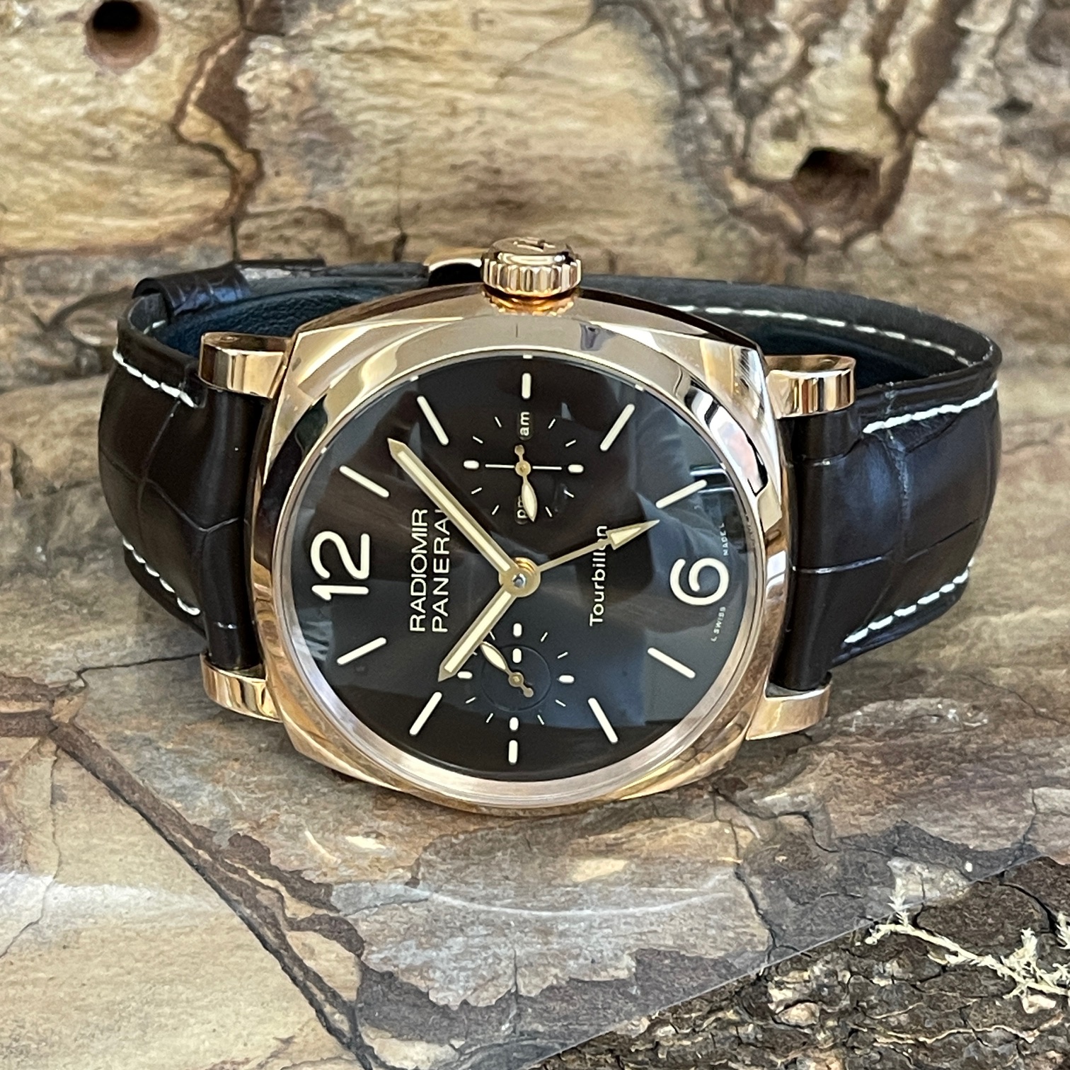 Officine Panerai Radiomir 1940 Tourbillon GMT Oro Rosso Ltd. 30 Stck. - Ref. PAM00558