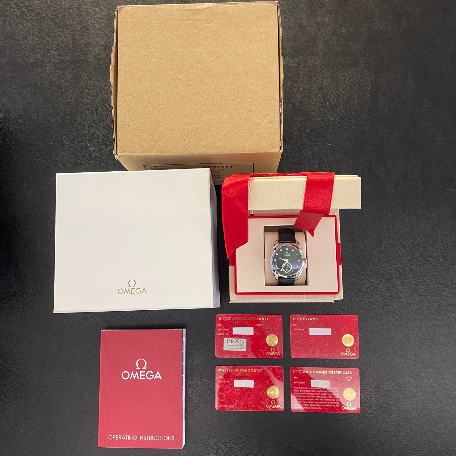 Omega - Seamaster Aqua Terra Dia Blatt - NEUWARE - FULLSET 2024 - Ref. 22013382060001