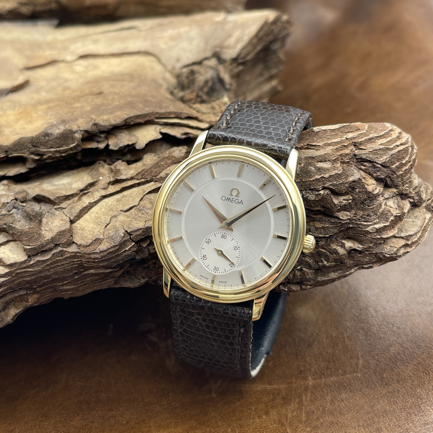 Omega - De Ville Vintage 18Kt - FULLSET 1998 deutsch - Ref. 46203102 - NOS