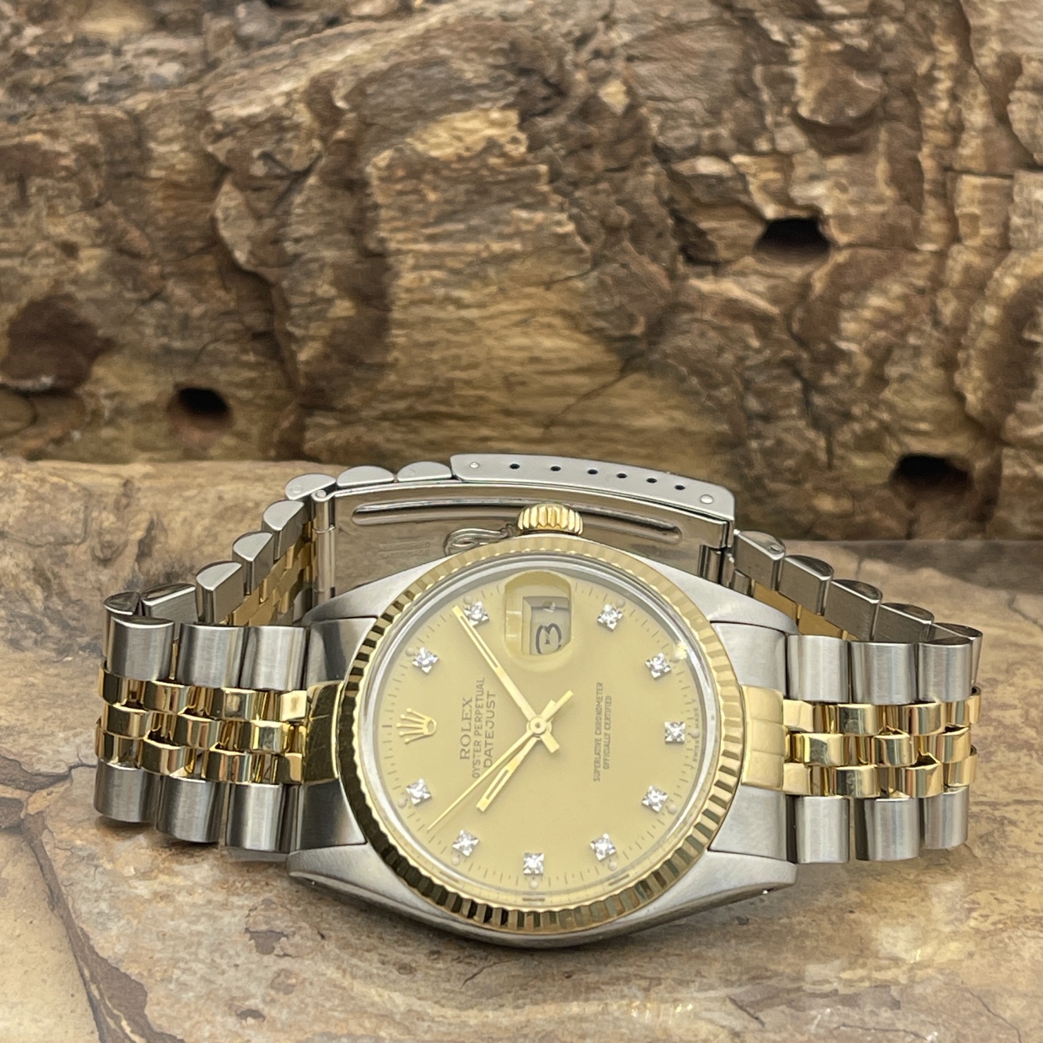 Rolex - Datejust 36 Honey Dia Dial - Ref. 16013 - Papiere 1985