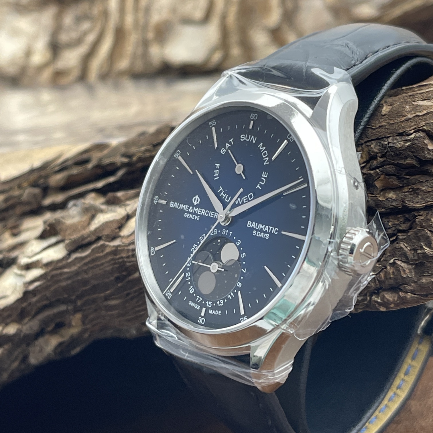 Baume & Mercier - Clifton Baumatic Mondphase - NEUWARE - FULLSET 2026 - Ref. M0A10593
