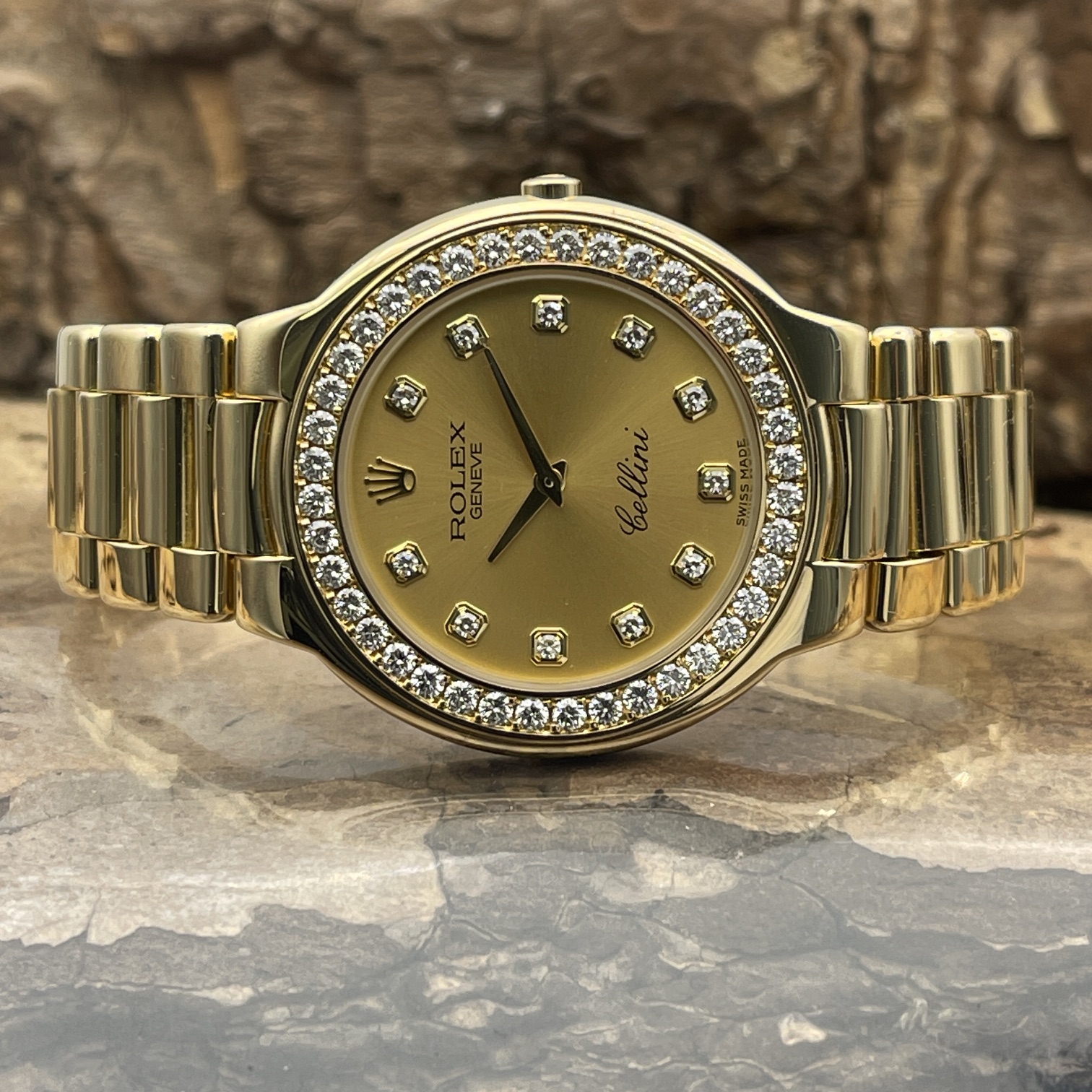 Rolex Cellini Ref. 6663 Gelbgold Champagner sehr guter Zustand gebraucht kaufen
