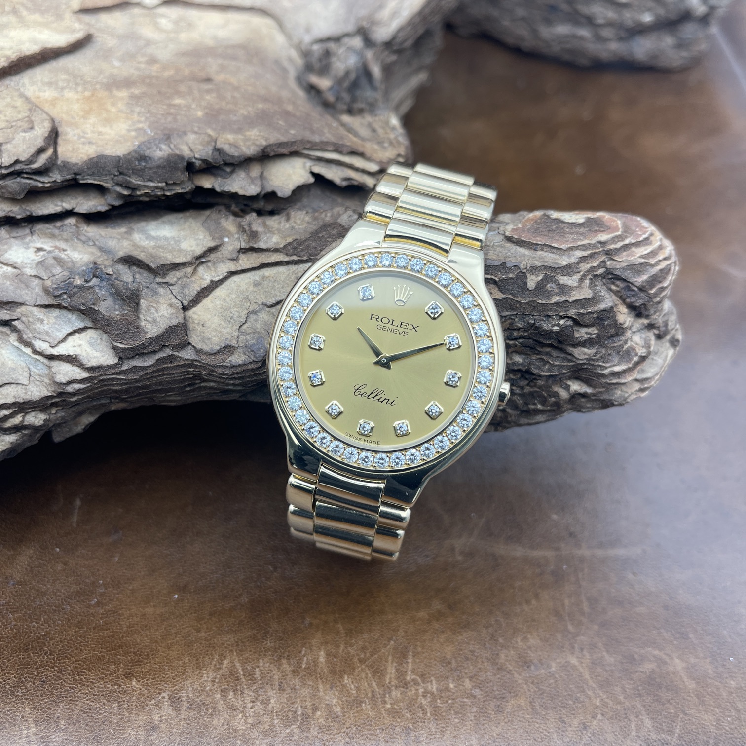 Rolex Cellini Ref. 6663 Gelbgold Champagner sehr guter Zustand gebraucht kaufen